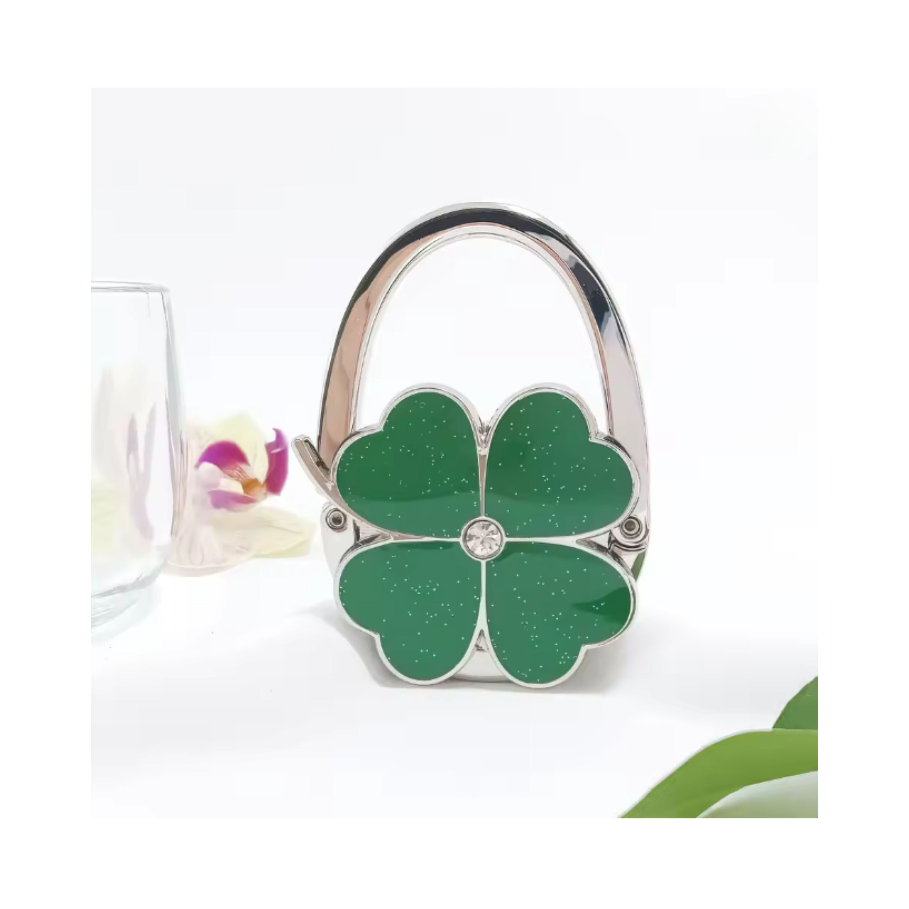 Flower Shape Portable Metal Bag Table Hanger