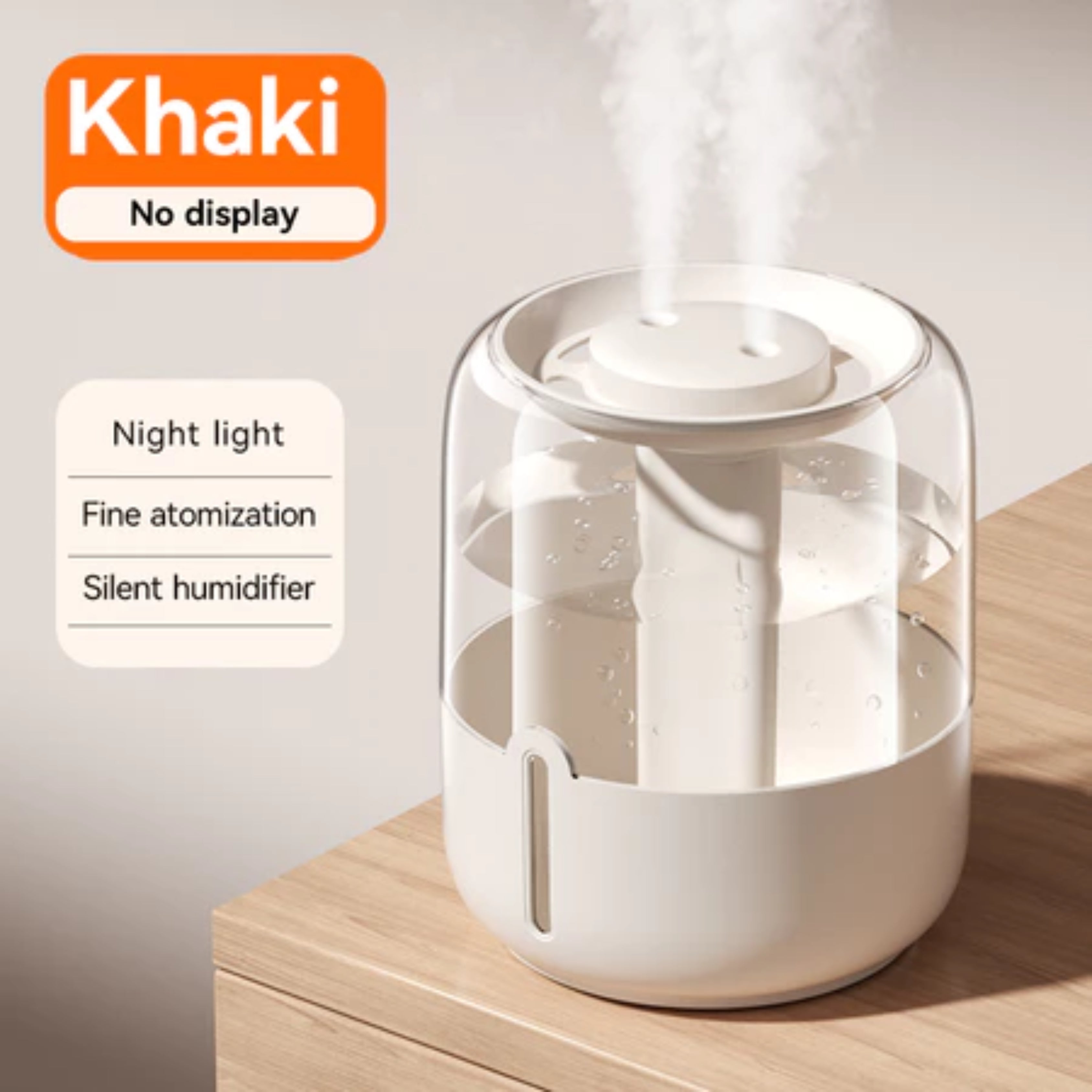 YOMIO 6.8L Antibacterial Filter Humidifier – Dual Mist Aroma Diffuser with LED Night Light