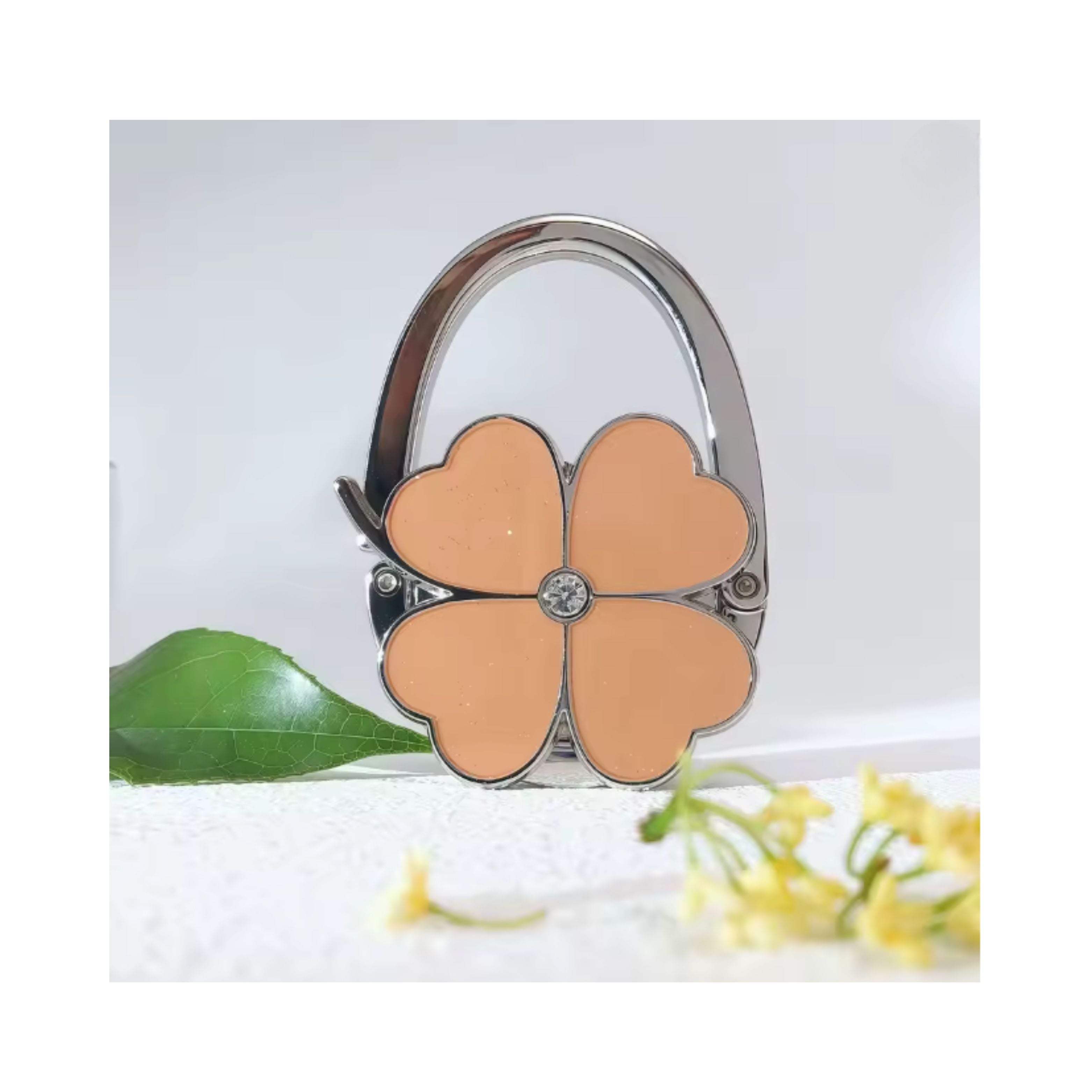 Flower Shape Portable Metal Bag Table Hanger