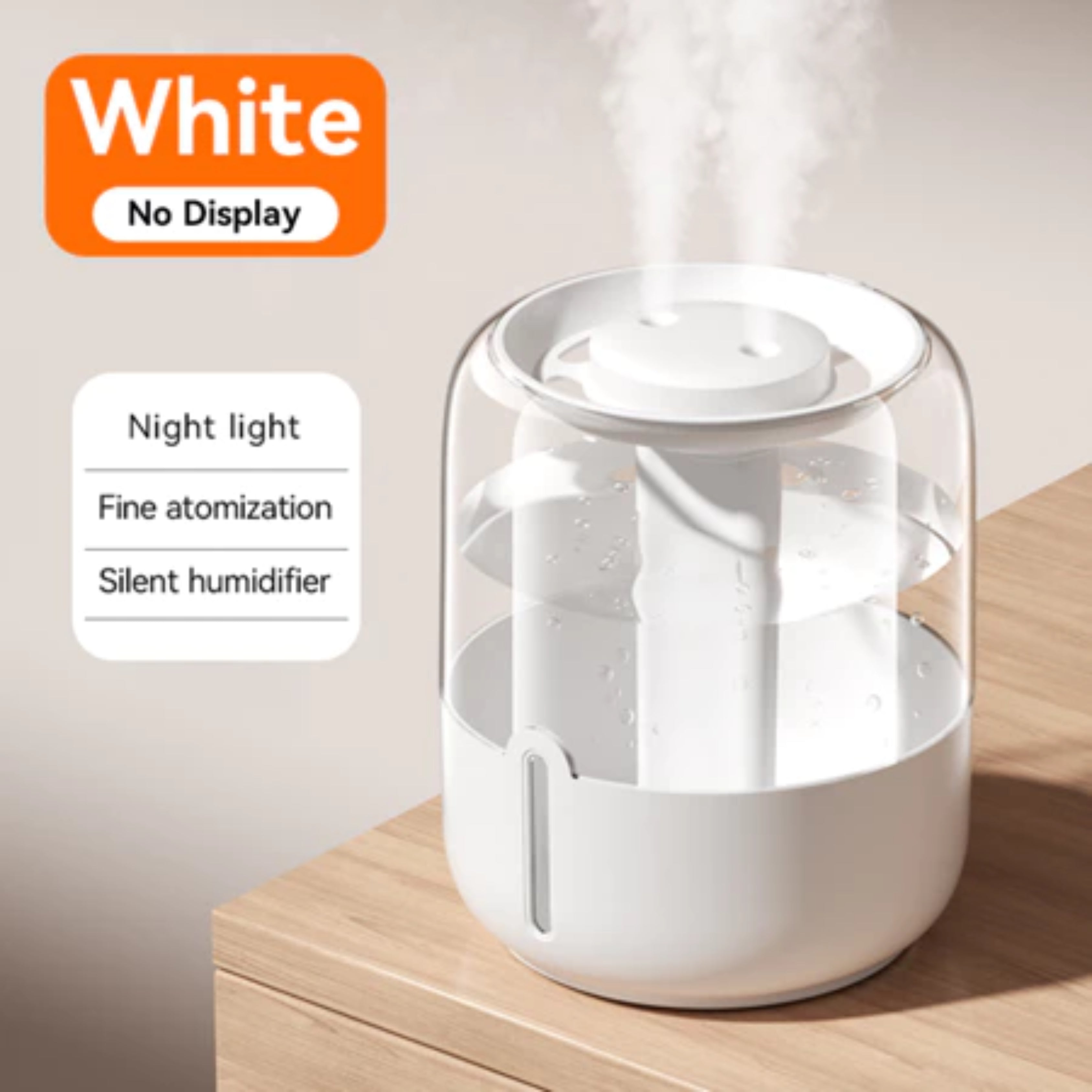 YOMIO 6.8L Antibacterial Filter Humidifier – Dual Mist Aroma Diffuser with LED Night Light