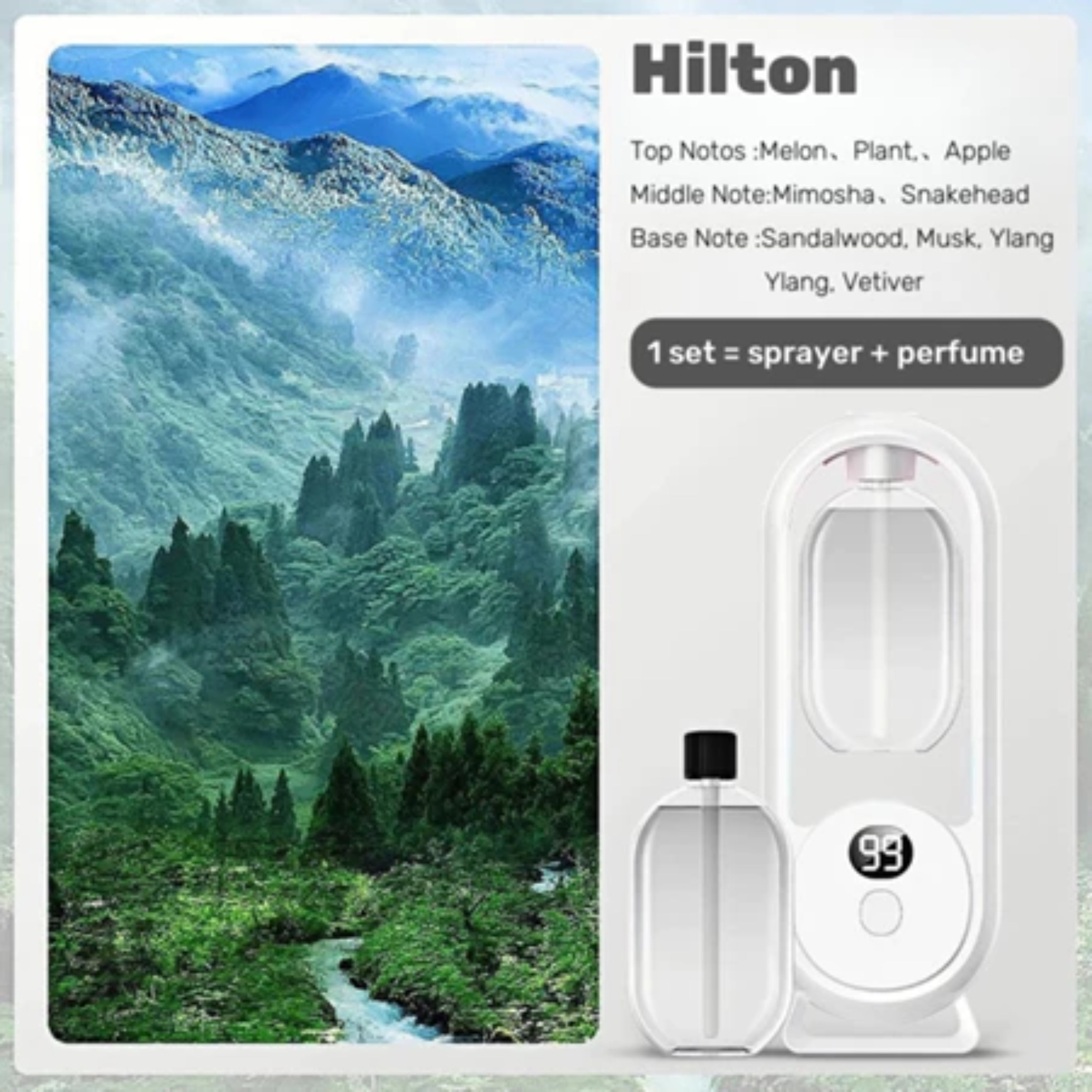 Gardenia Automatic Aromatherapy Diffuser USB Rechargeable Air Purifier & Room Freshener