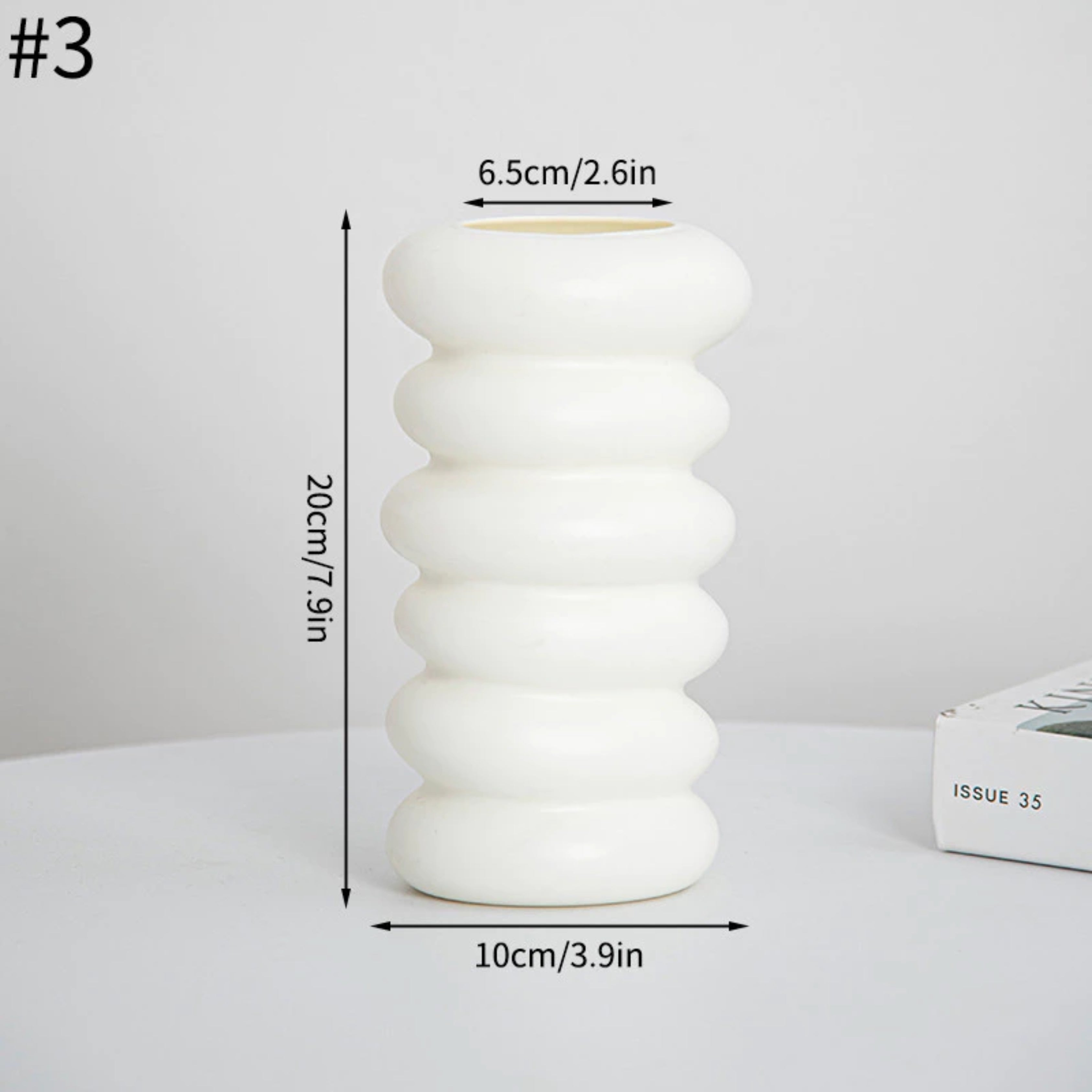 Modern Nordic Plastic Flower Vase Minimalist Home Decor for Dried Flowers