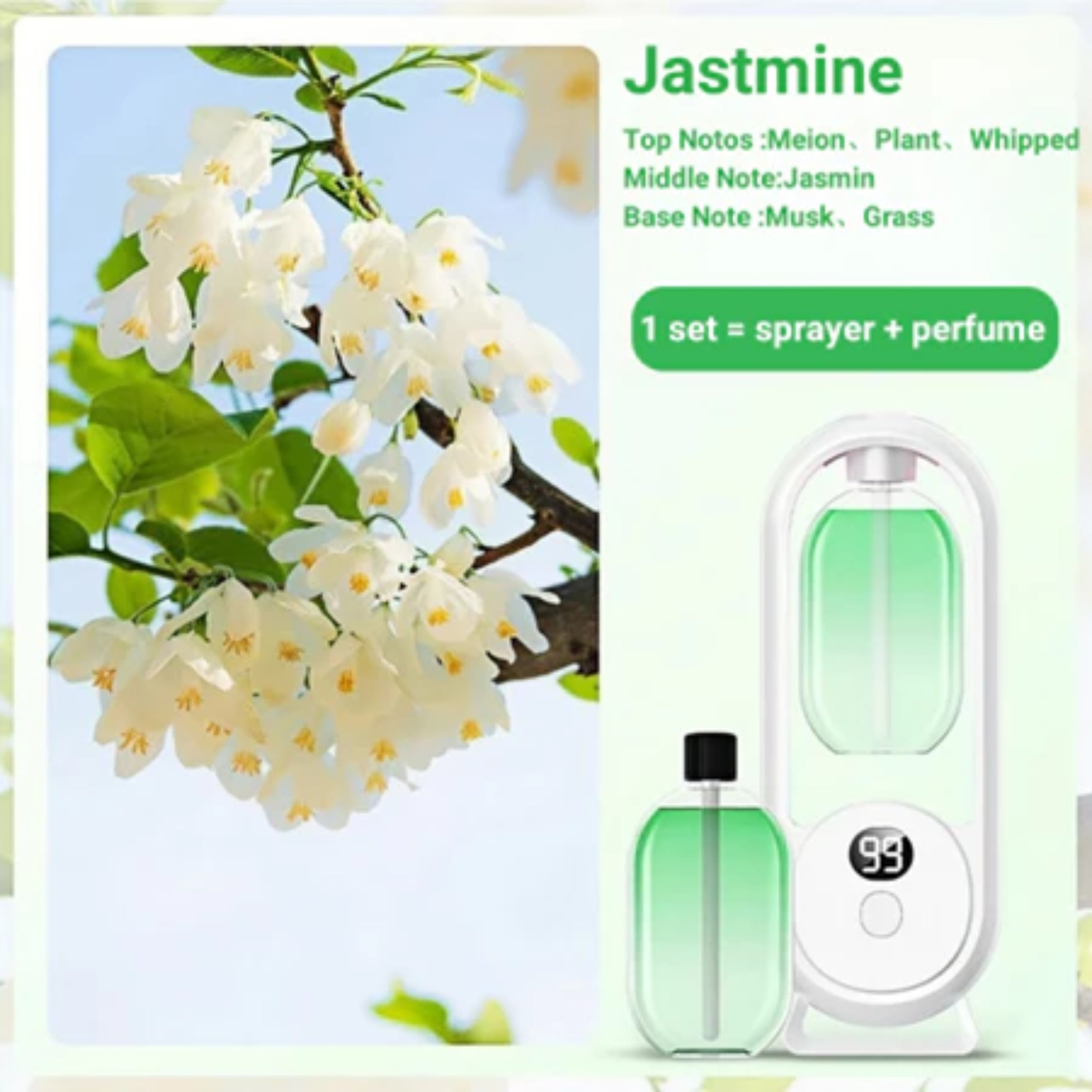 Gardenia Automatic Aromatherapy Diffuser USB Rechargeable Air Purifier & Room Freshener