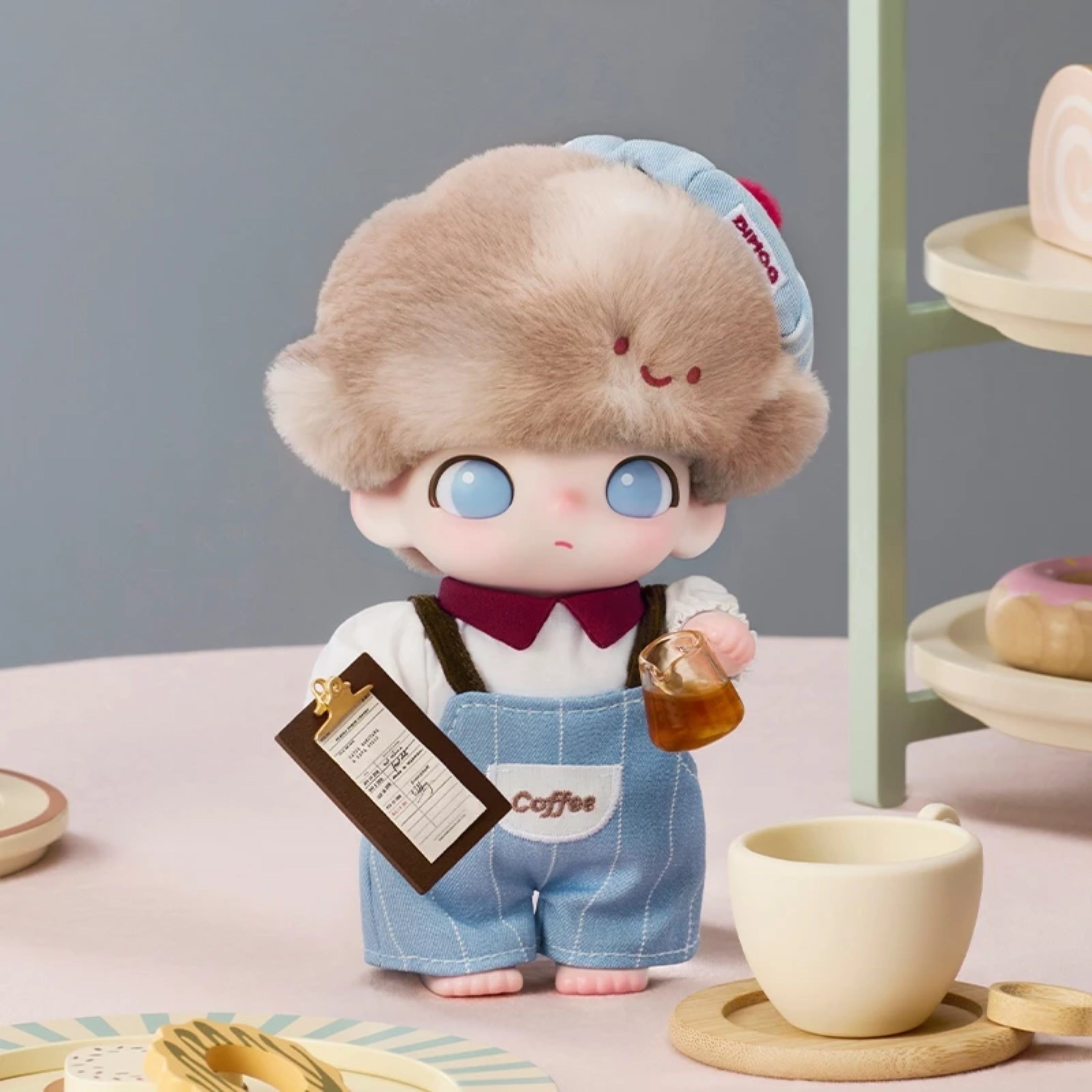 POP MART DIMOO “Crush on Coffee” Series – Vinyl Plush Blister Pack