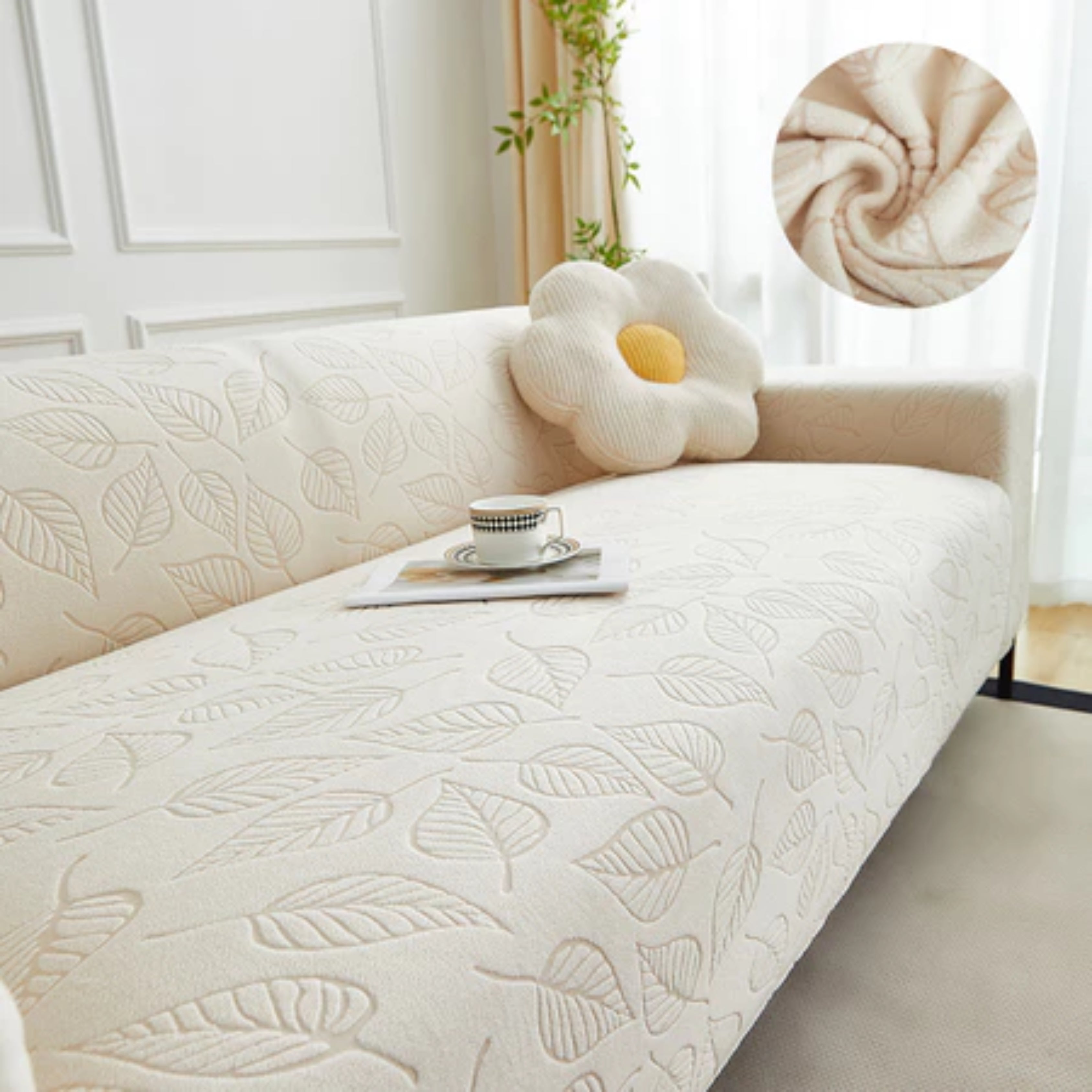 1/2/3/4 Seater Elastic Sofa Cover – Thickened Non-Slip, Anti-Cat Scratch, Washable Couch Protector