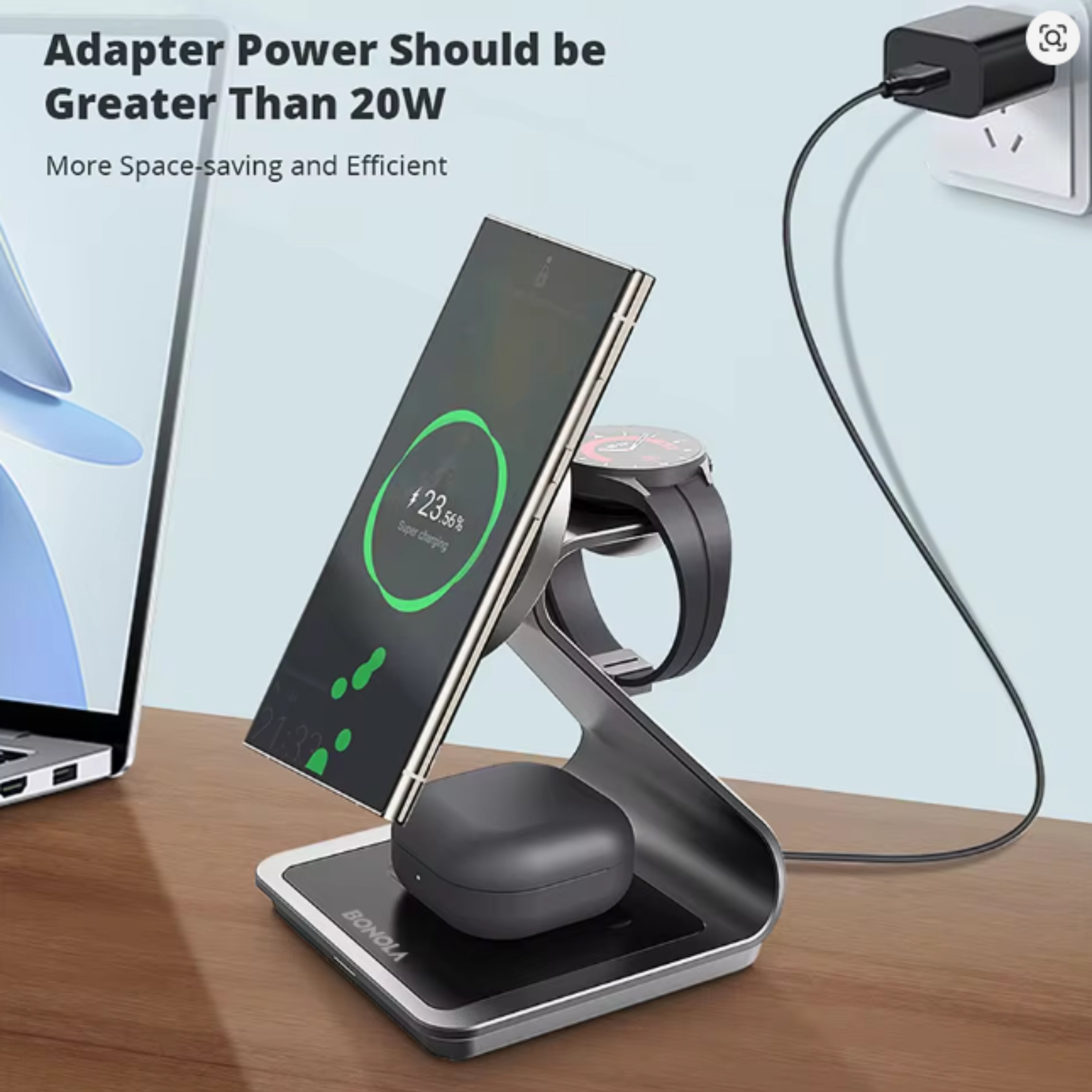 MagniCharge 3-in-1 Wireless Charging Station