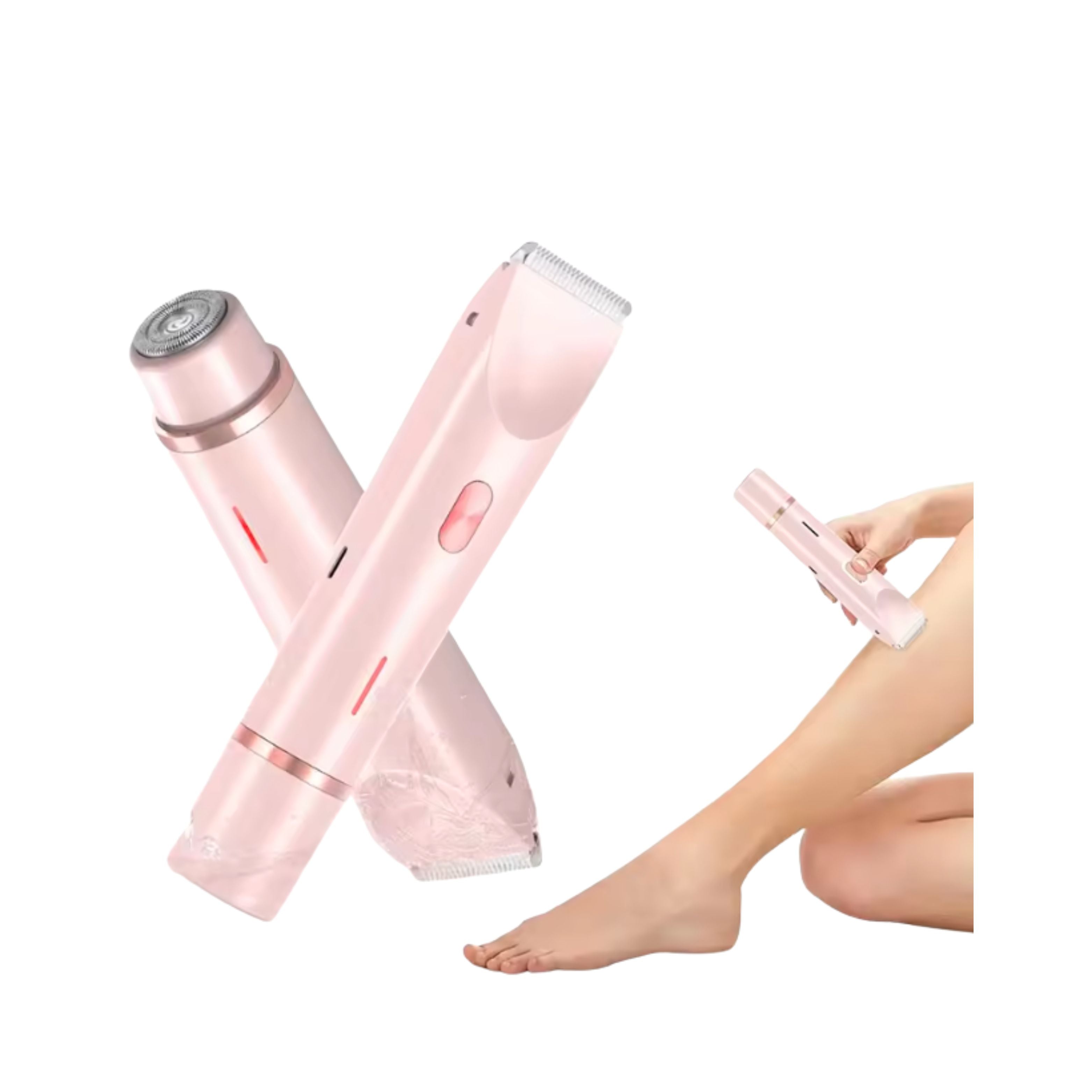 Rechargeable Dual-Head Lady Shaver & Body Hair Trimmer