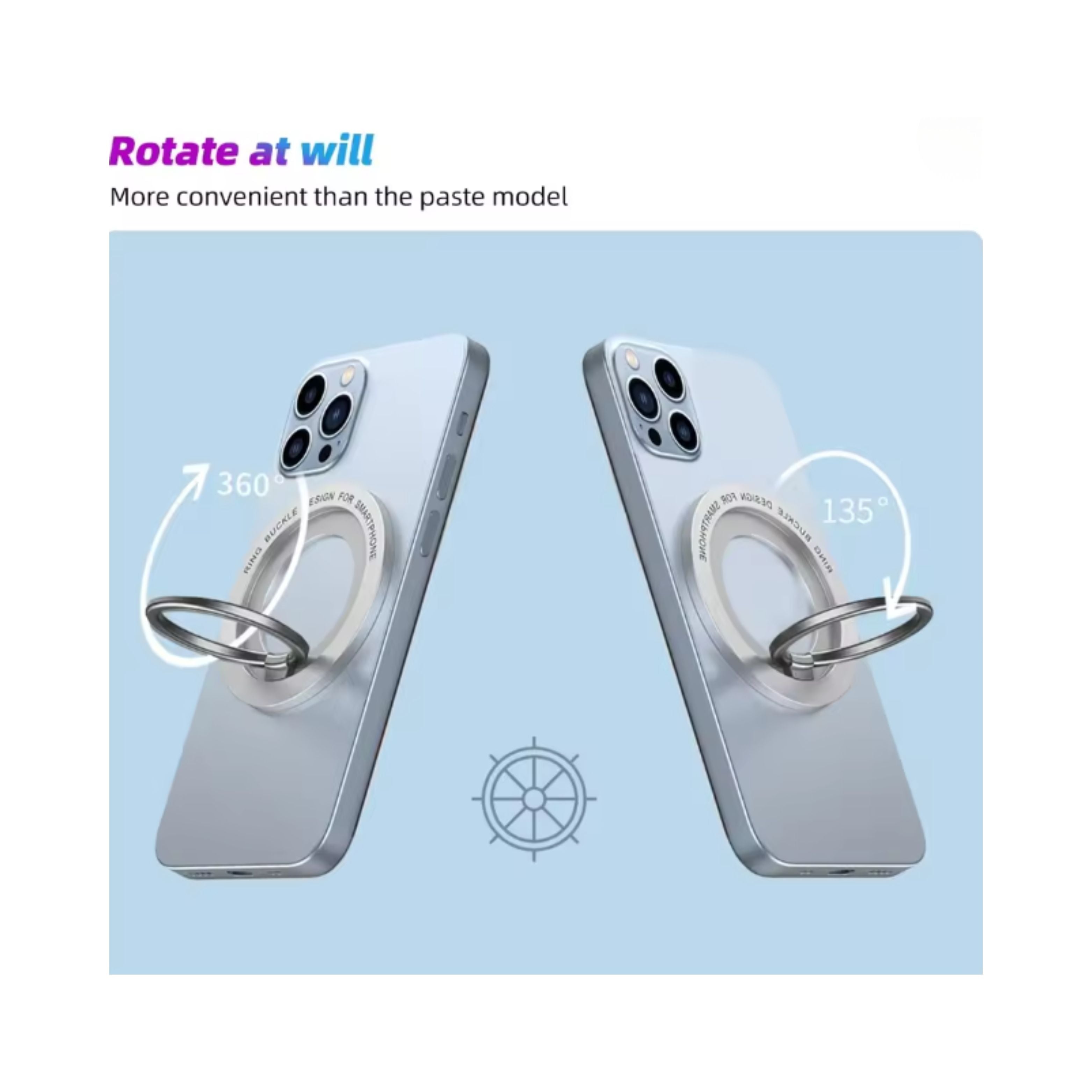 MagSafe Magnetic Phone Holder Ring Stand | Finger Grip Socket for iPhone 12 13 14 15 16 Pro Max