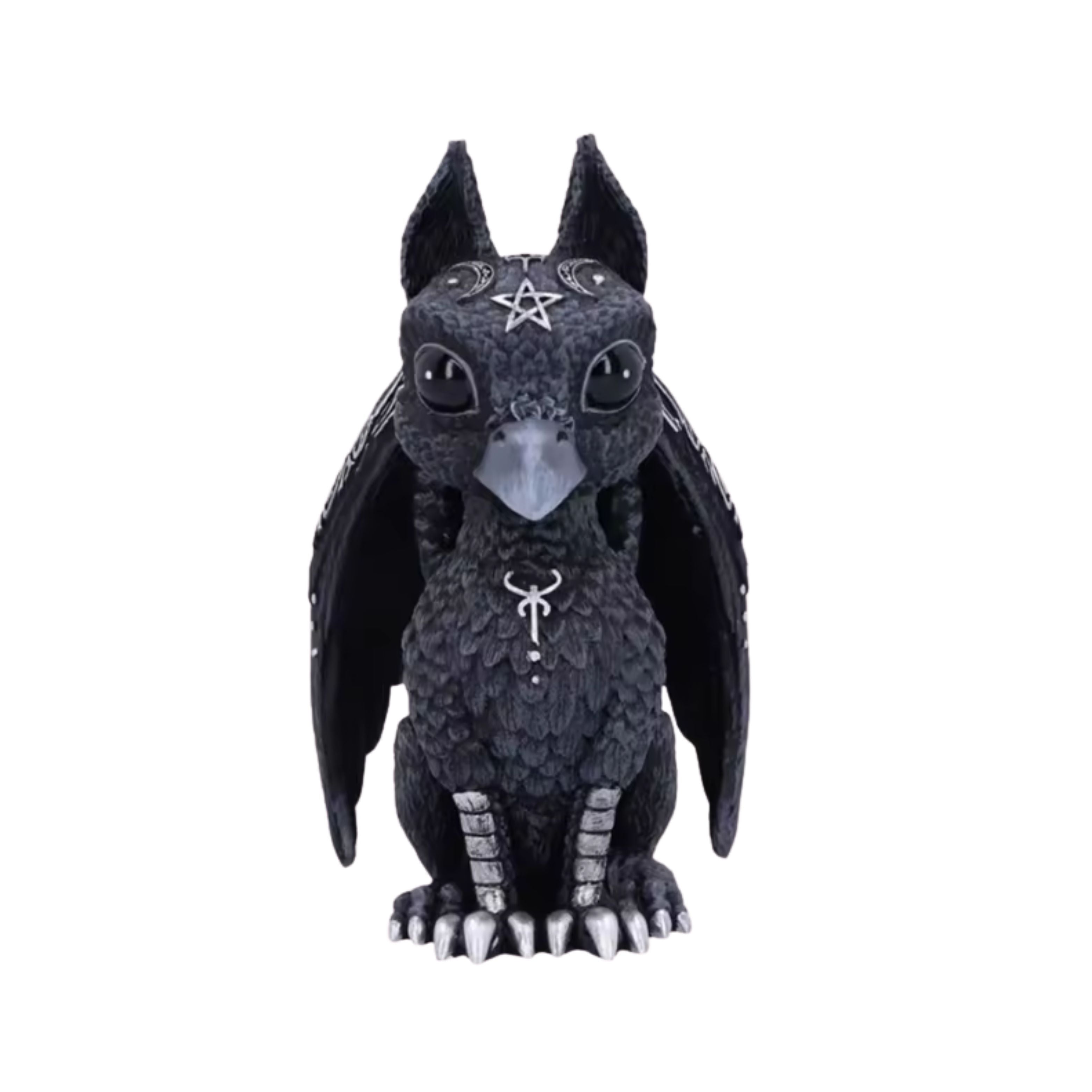 Halloween Magic Black Dragon Griffin Unicorn Statue