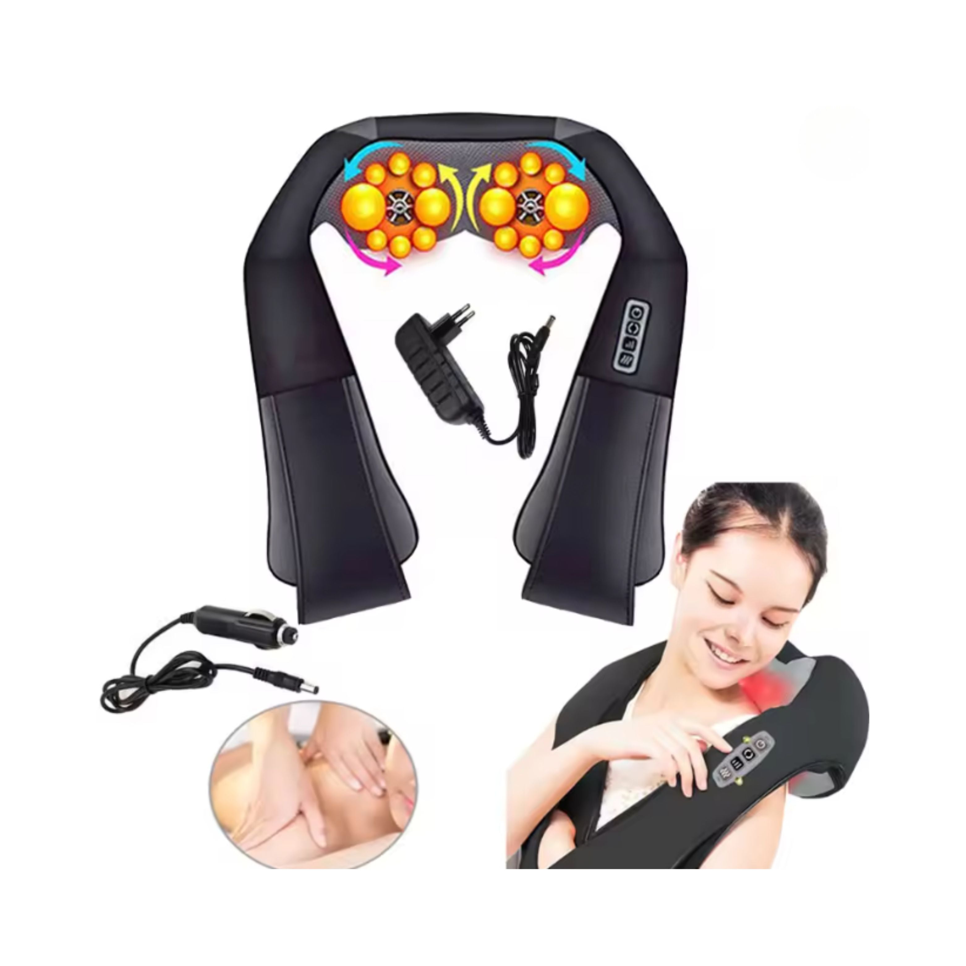 U‑Shape Wireless Electric Neck Back Massager