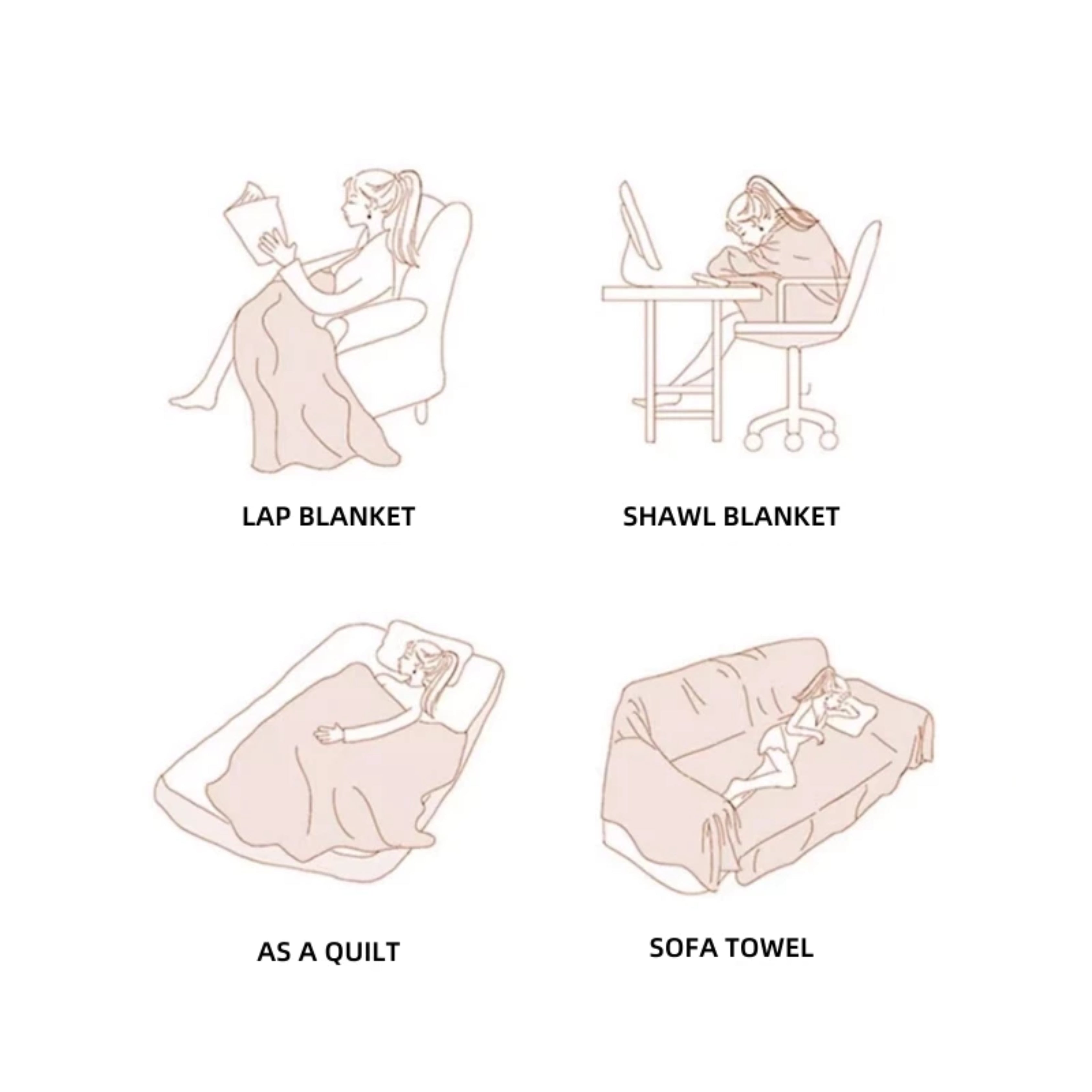 Universal Washable Sofa Cover for 1/2/3/4 Seater – Anti-Slip Elastic Couch Blanket Protector