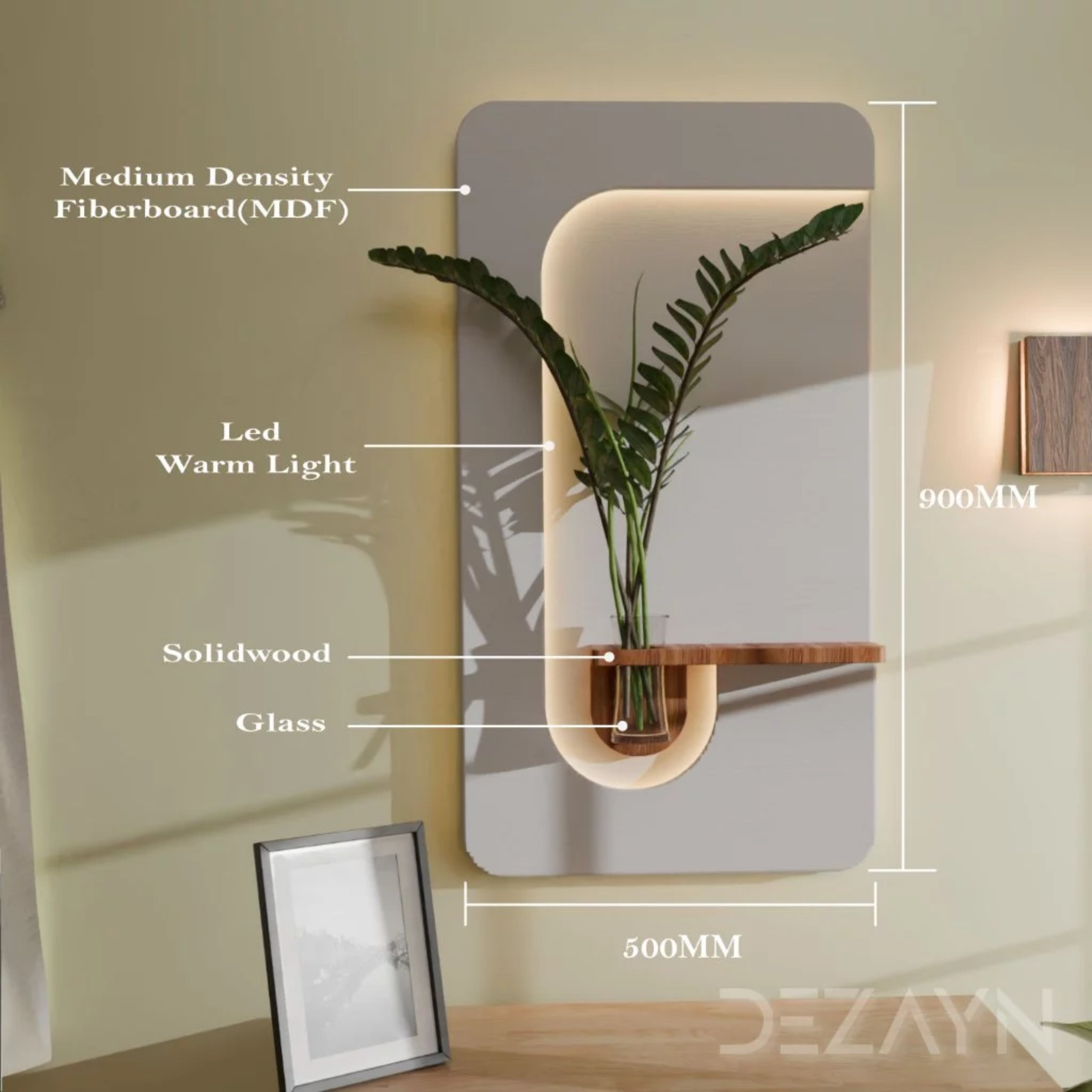 Dezayn LED Flower Frame LF-01 – Wall Light Decoration & Flower Rack Lamp