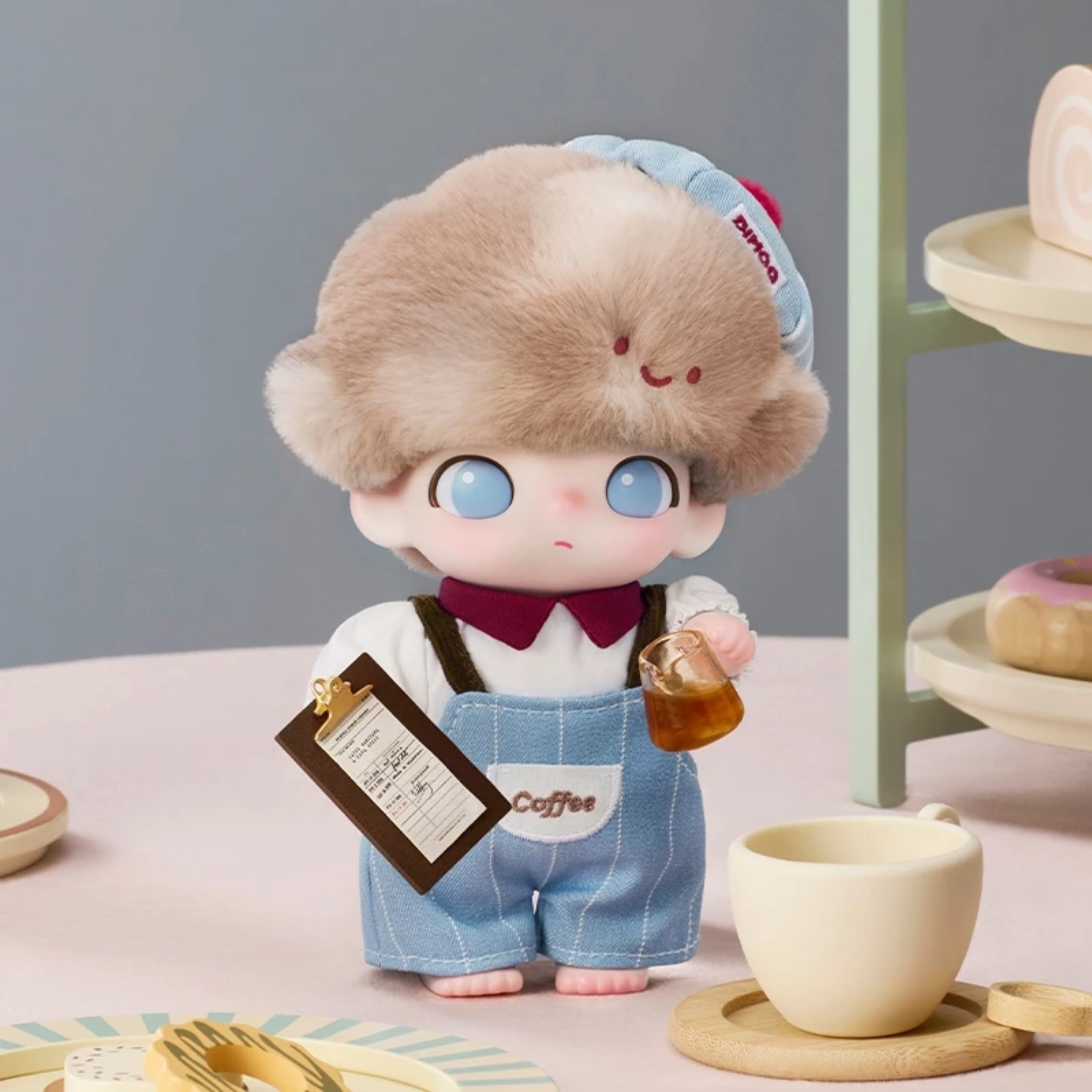 POP MART DIMOO “Crush on Coffee” Series – Vinyl Plush Blister Pack