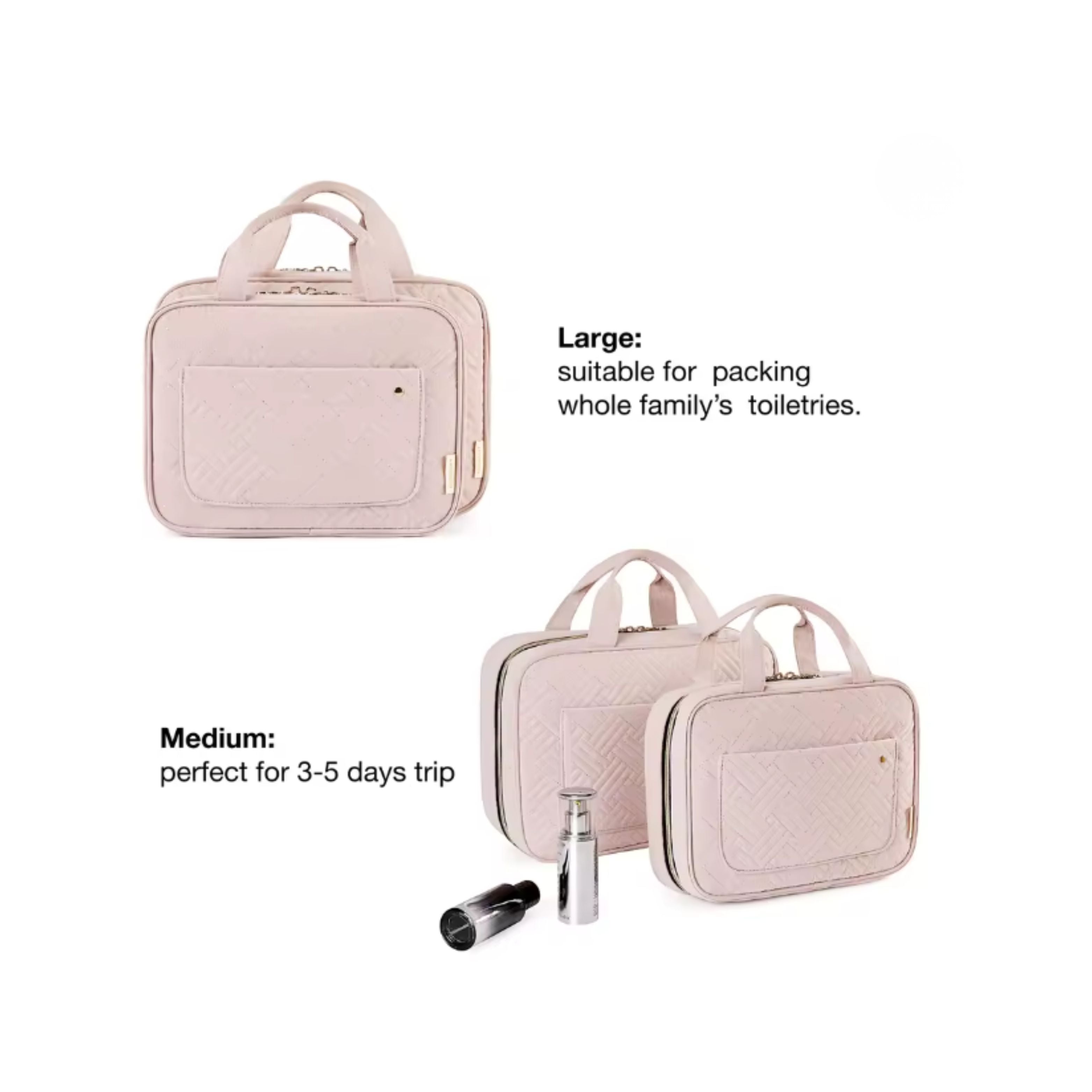 BAGSMART Space Saver Toiletry Bag (Hanging)