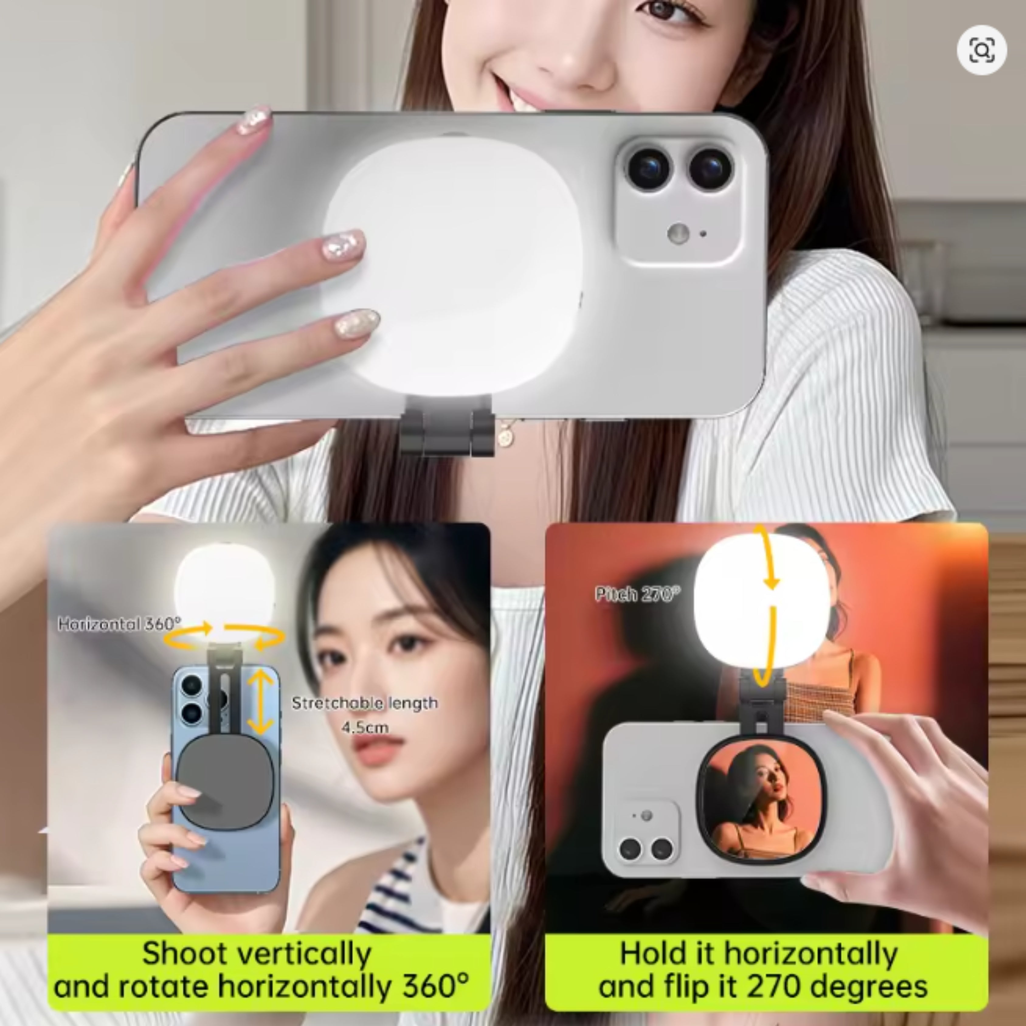 Multipurpose Magnetic Light Phone