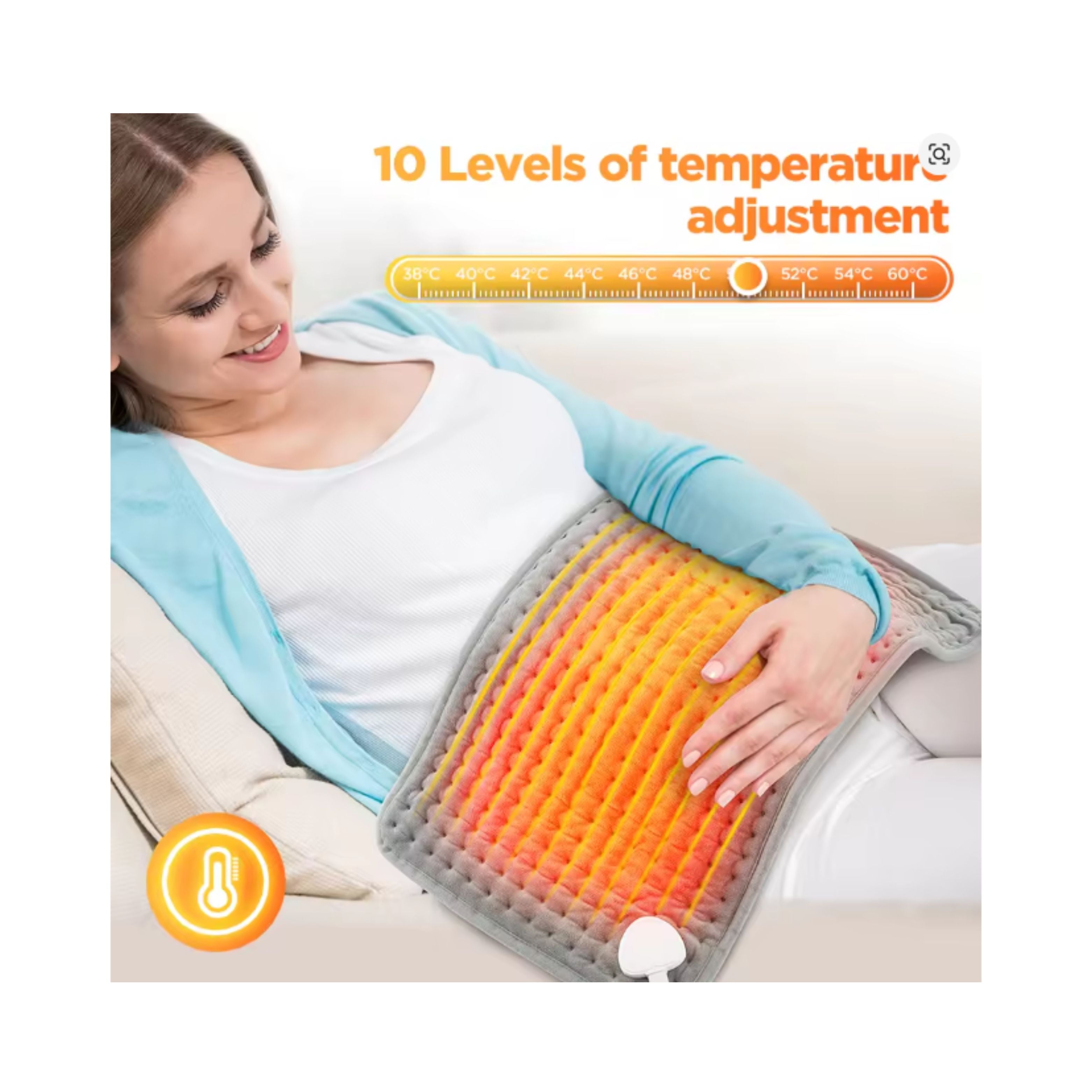 Electric Heating Pad 30×60 cm (9‑Level)
