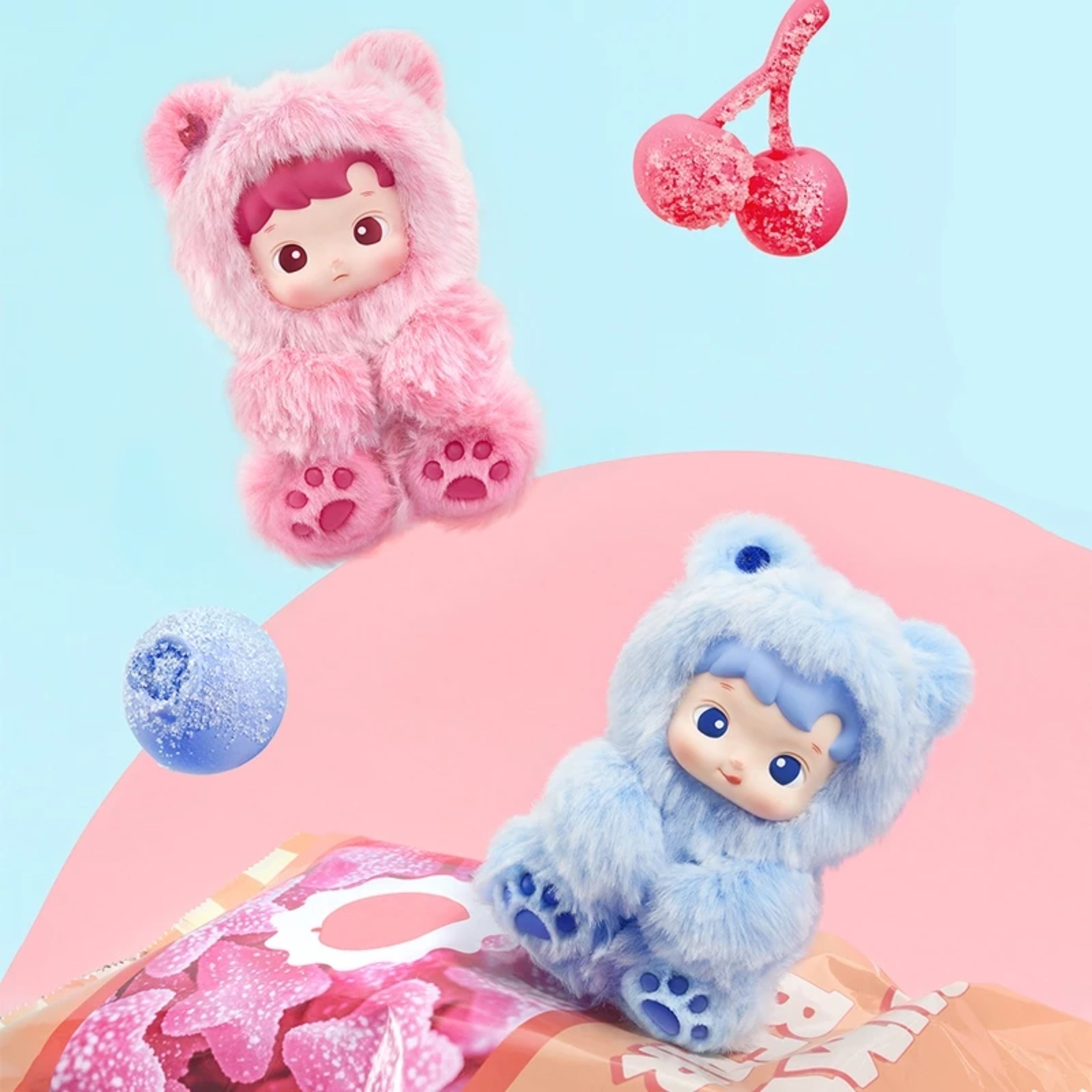 POP MART HACIPUPU “Gummy Bear” Series – Vinyl Plush Pendant Blind Box