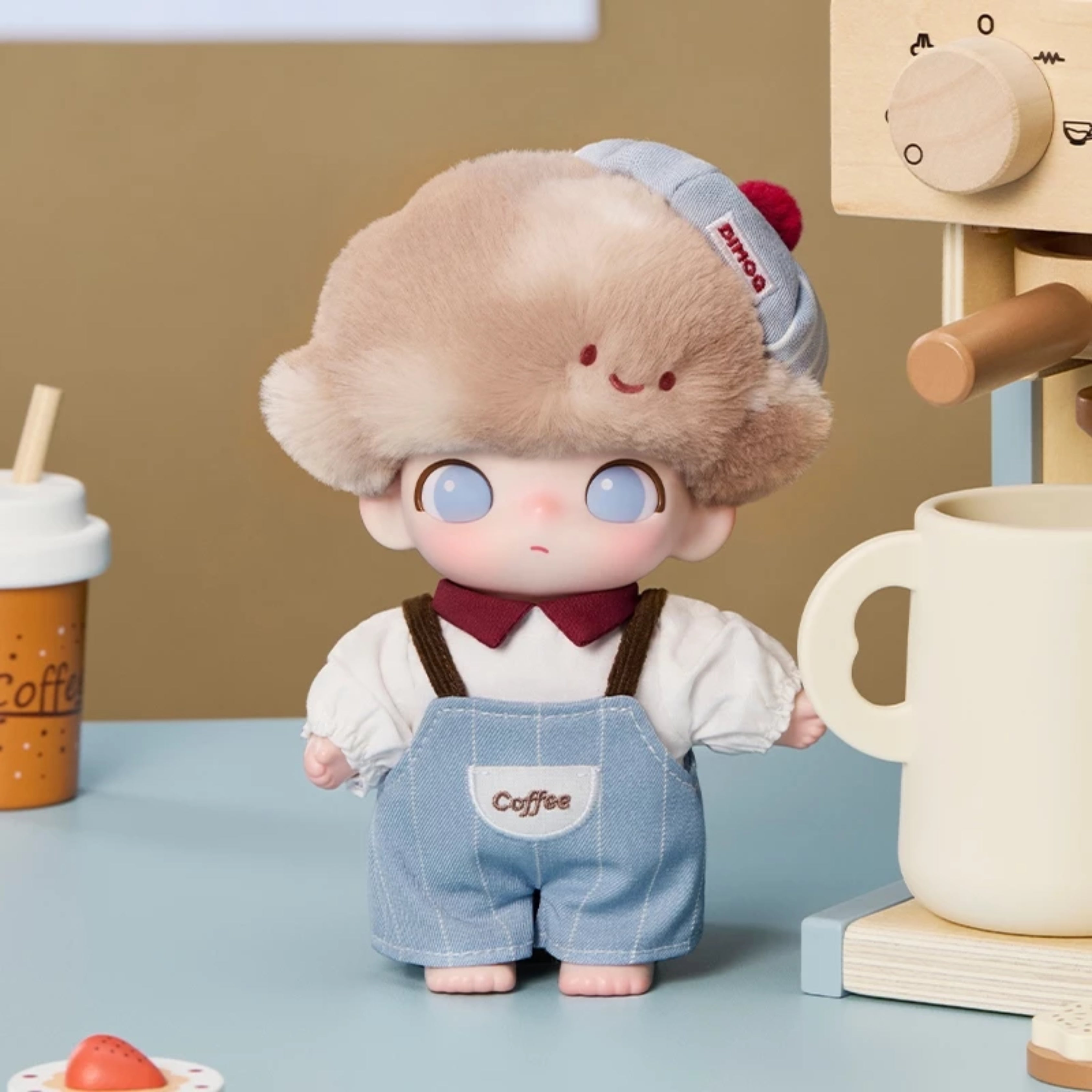 POP MART DIMOO “Crush on Coffee” Series – Vinyl Plush Blister Pack