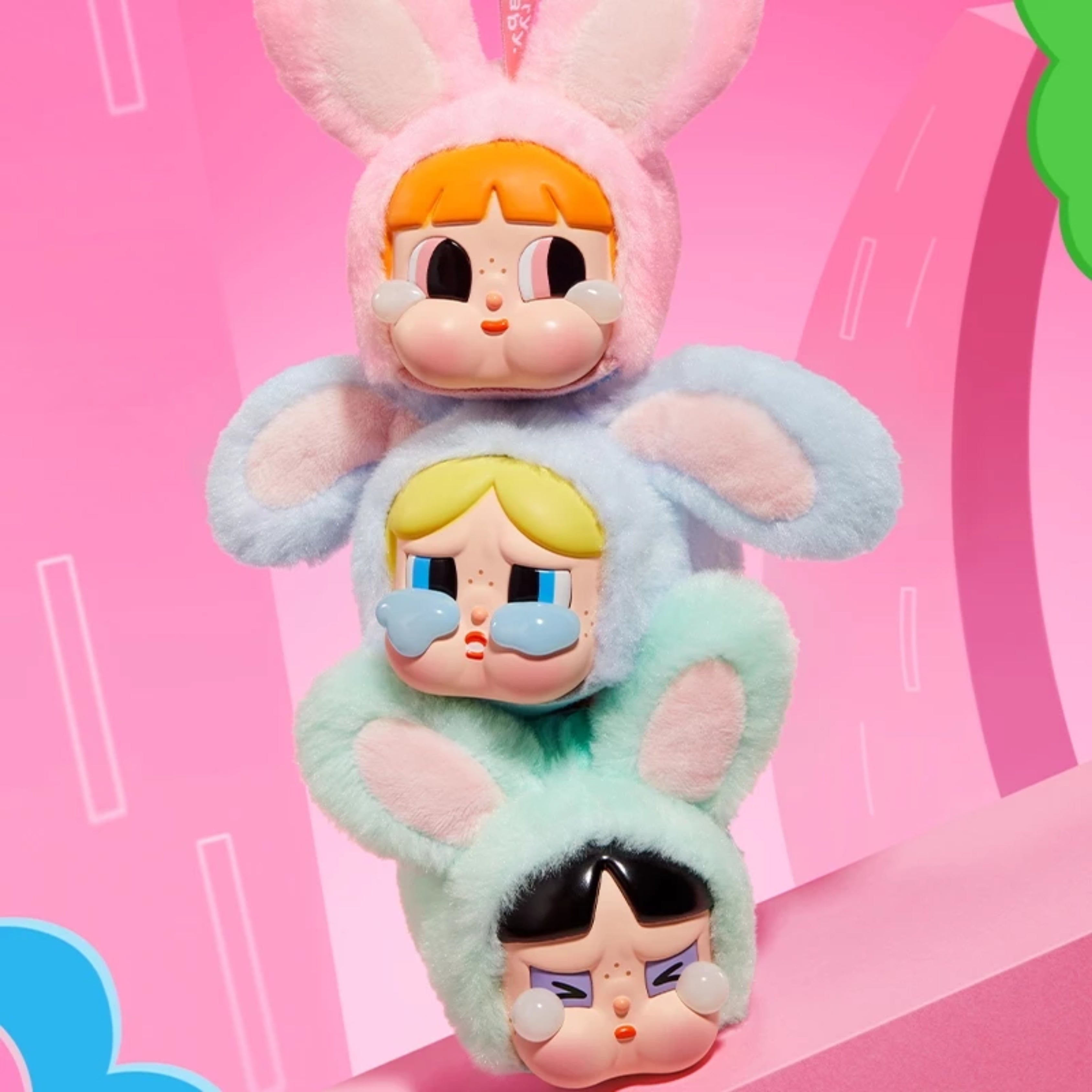 POP MART CRYBABY x Powerpuff Girls Series – Vinyl Face Plush Blind Box