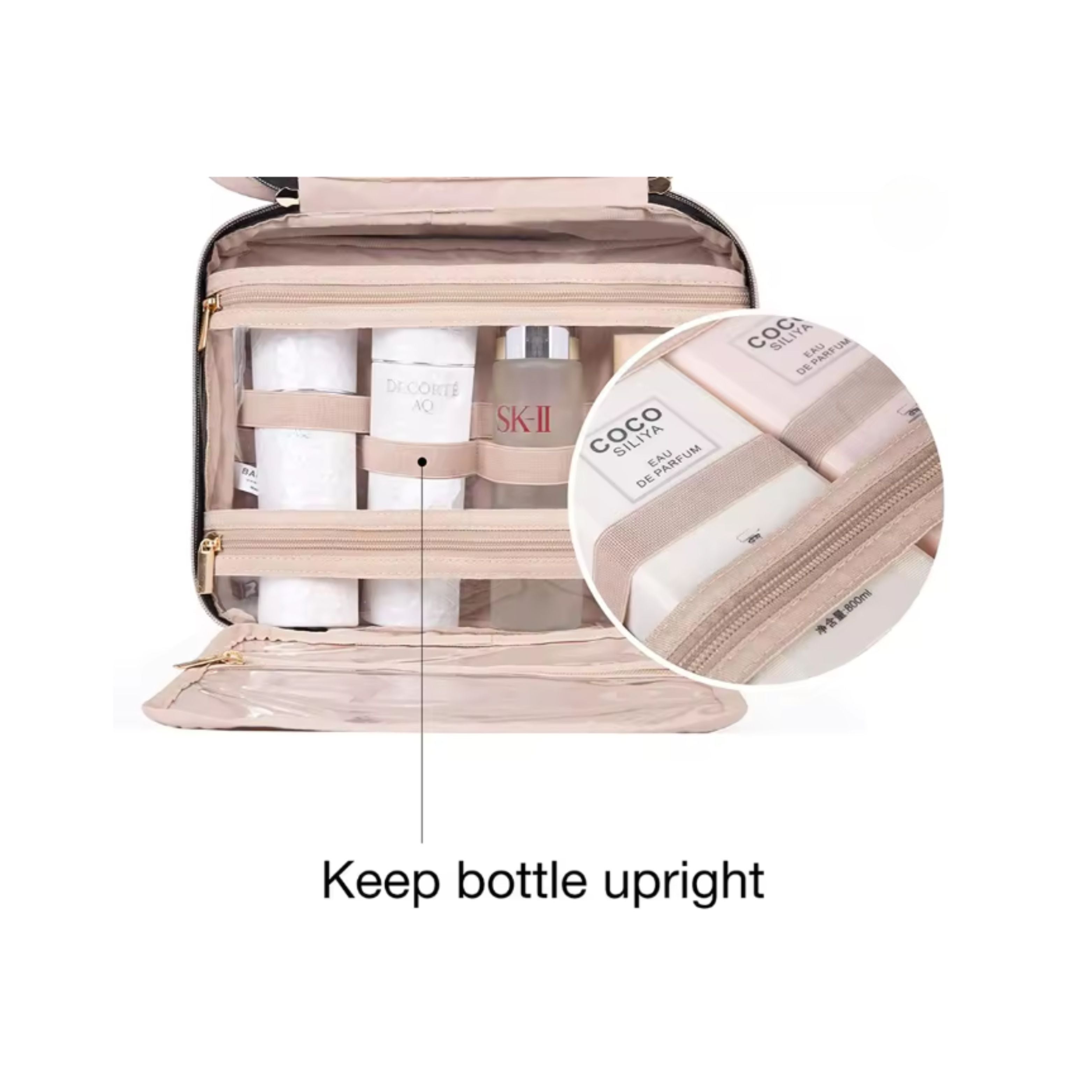 BAGSMART Space Saver Toiletry Bag (Hanging)