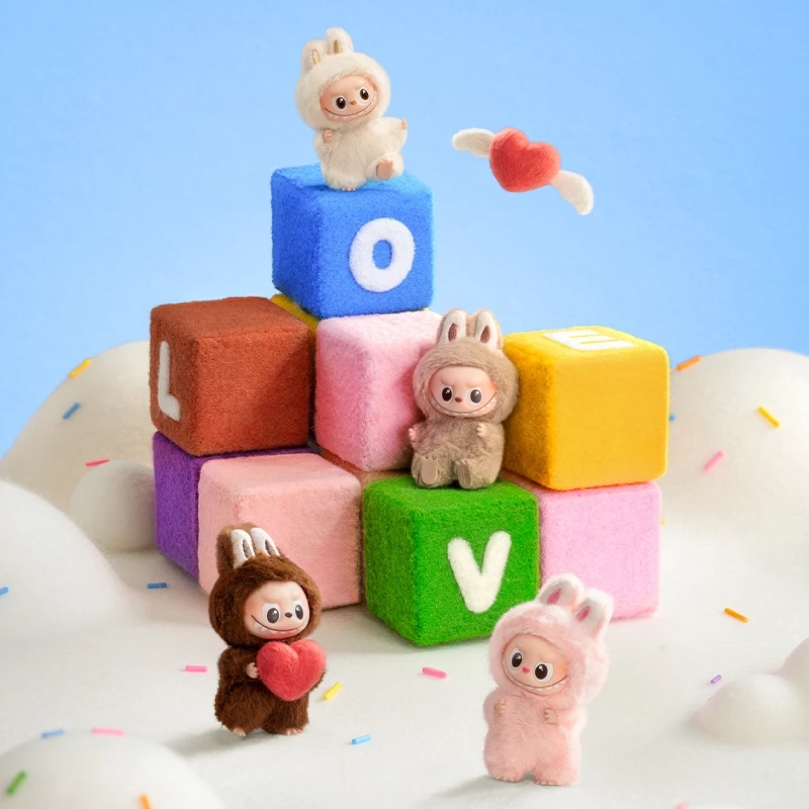 POP MART THE MONSTER “Pin for Love” Series – Vinyl Plush Pendant Blind Box (A–M)