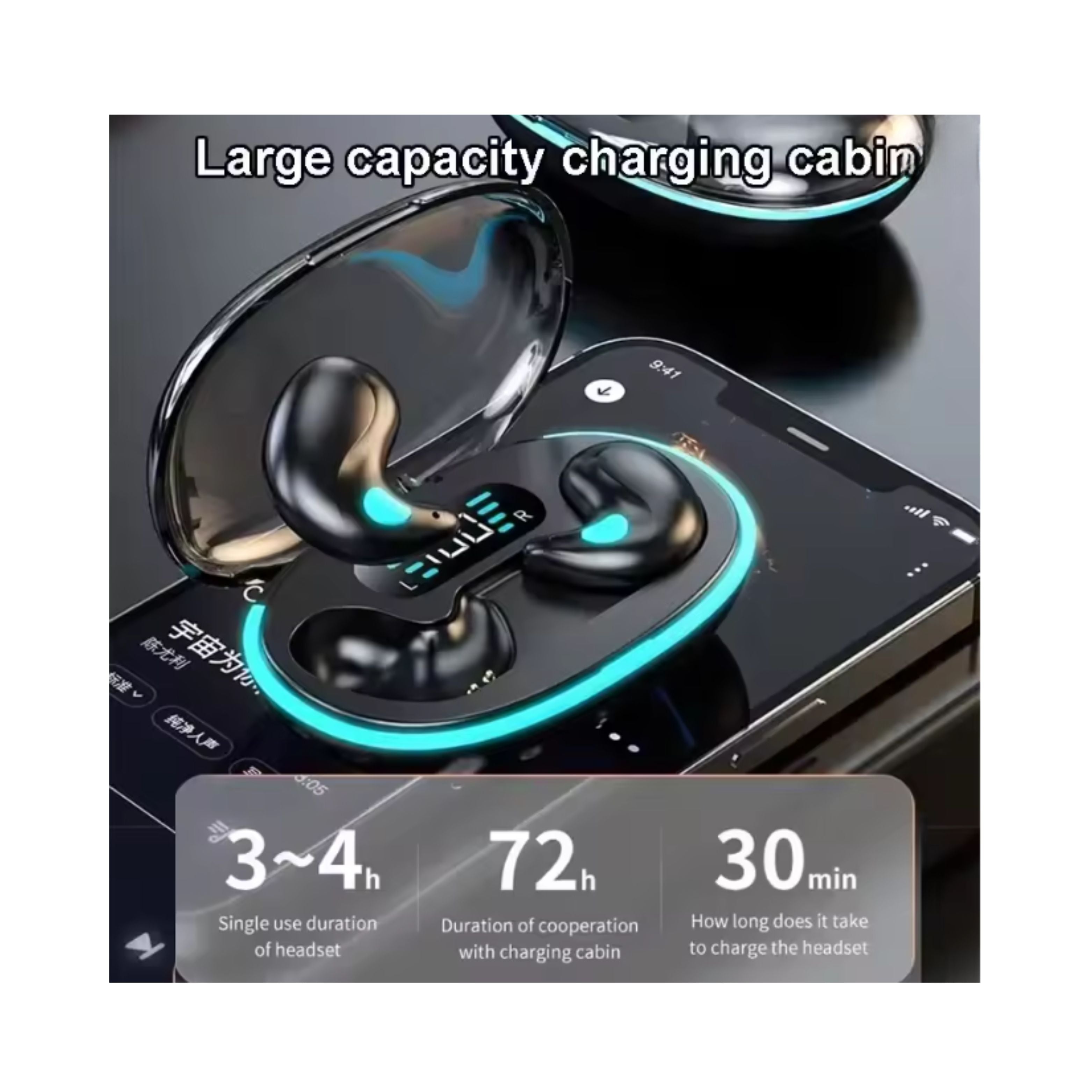 X55 Sleeping Earbuds Wireless Mini Headphones For Work