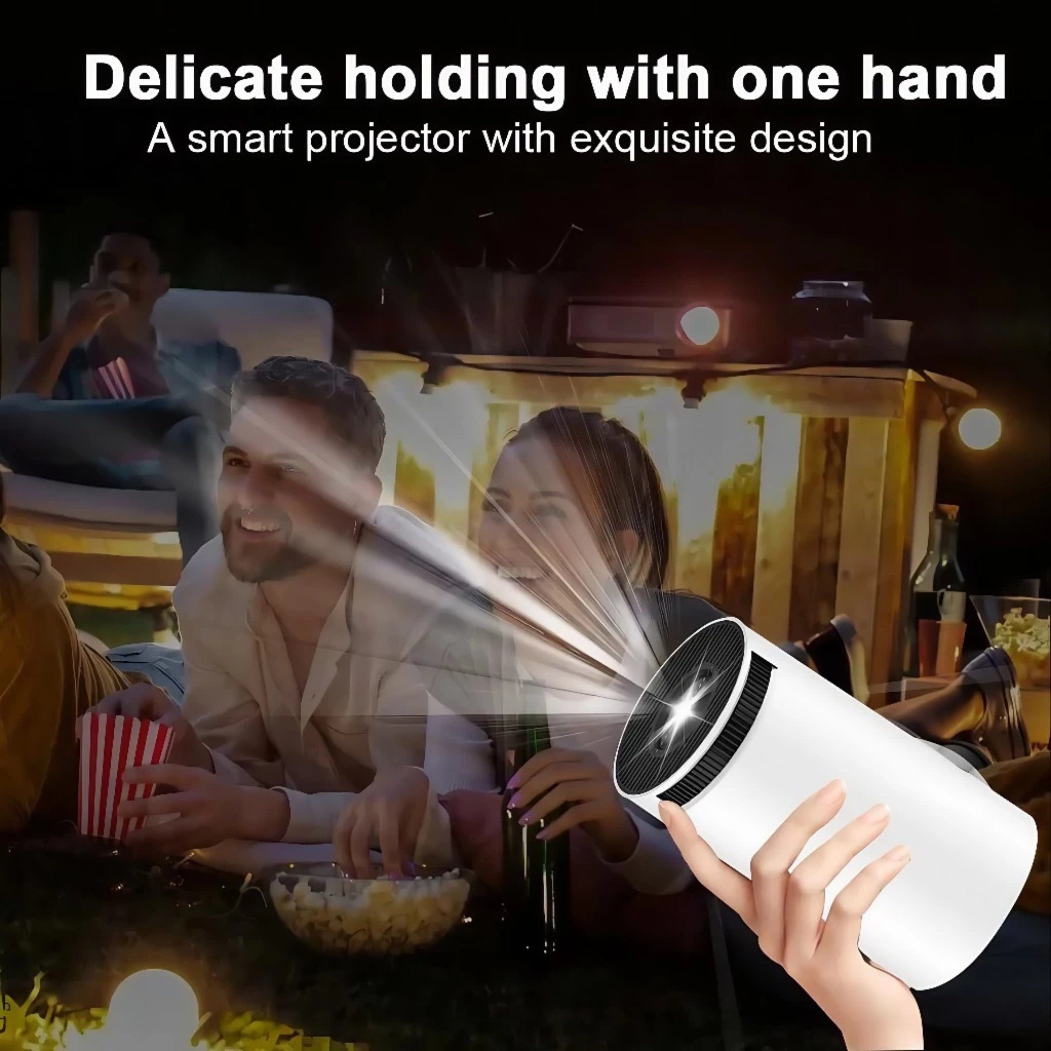 Magcubic HY300 Portable Projector 4K Home Cinema Android 13 Projector Portable 1080P Dual WiFi Bluetooth Large Screen Display