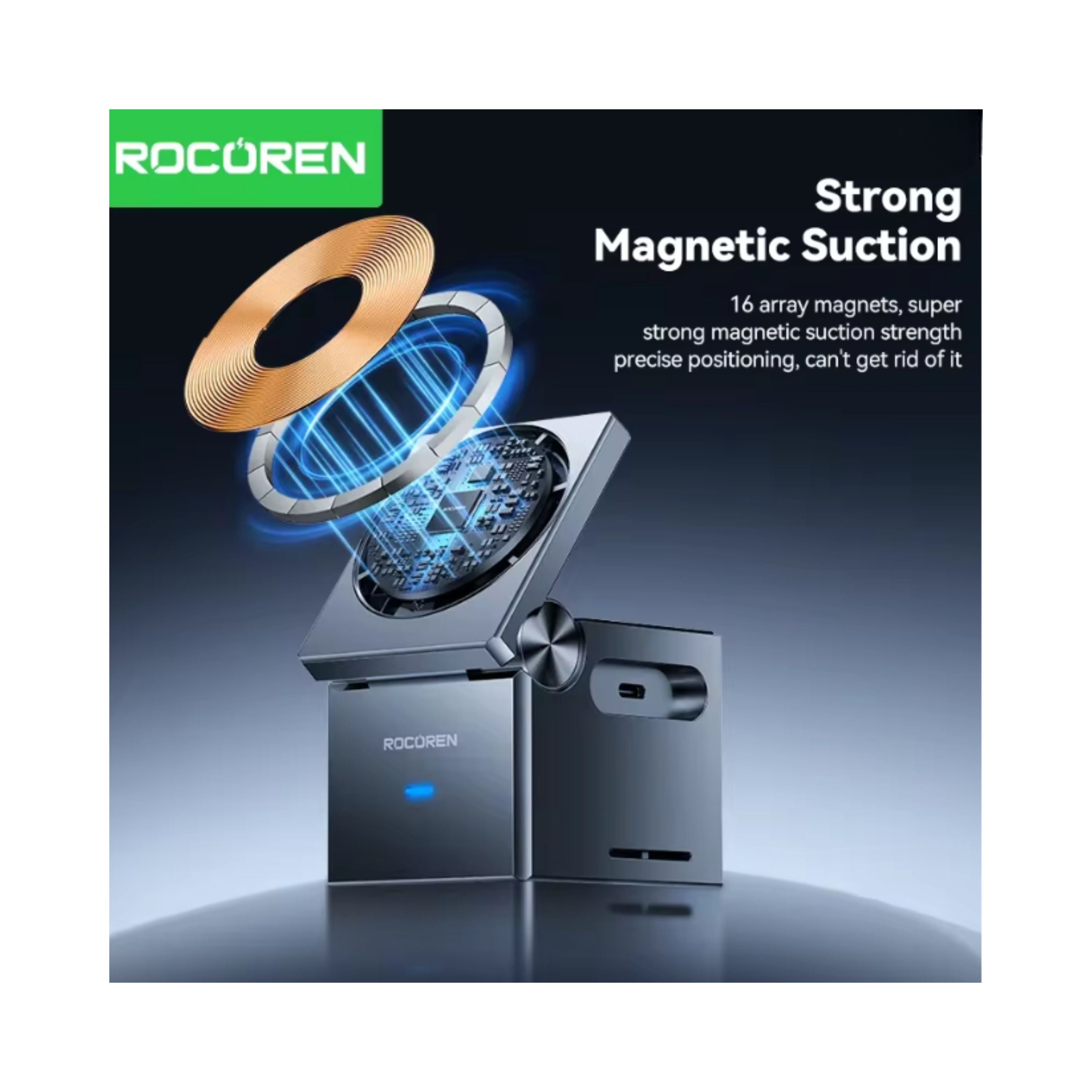 Rocoren 3‑in‑1 Wireless Charger Stand