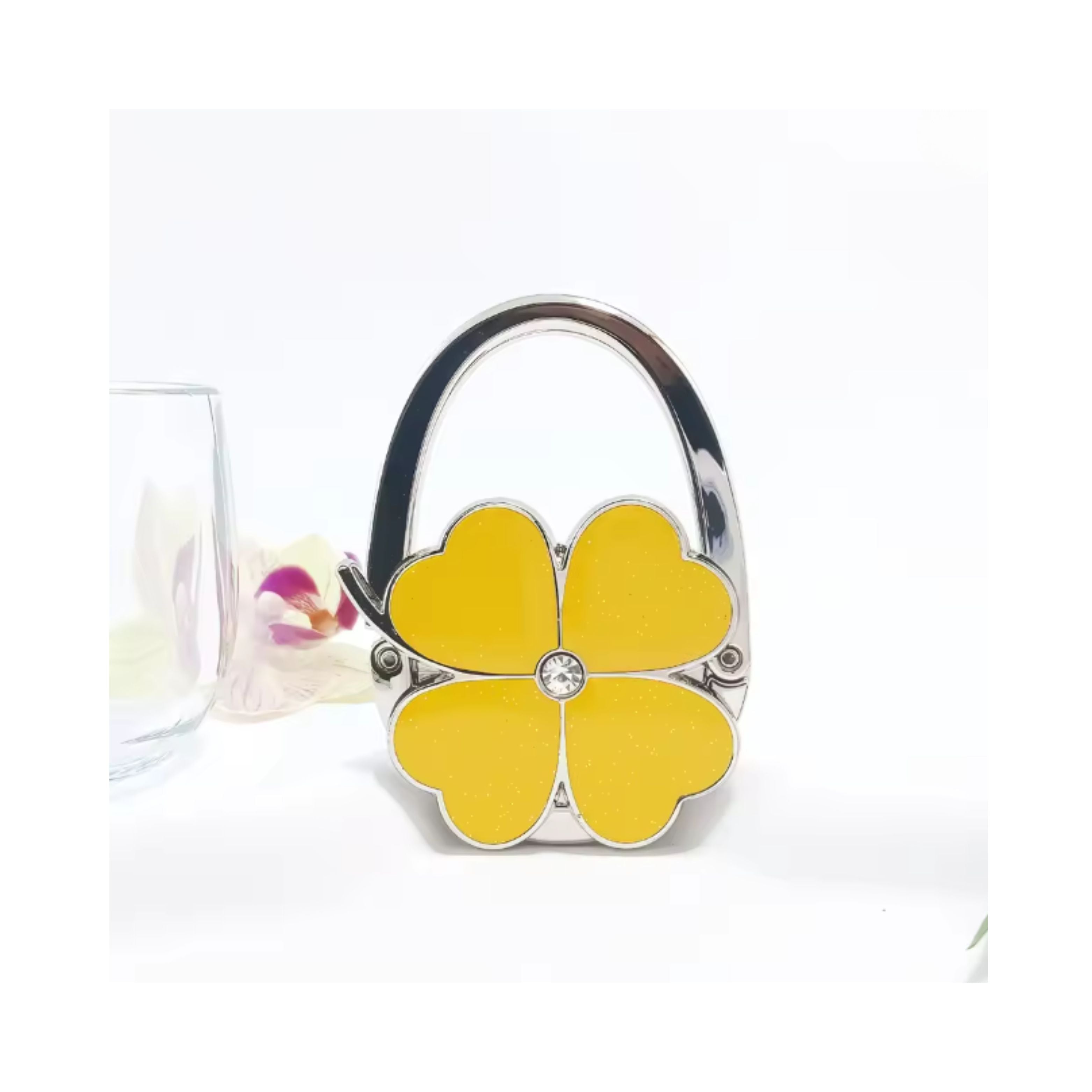Flower Shape Portable Metal Bag Table Hanger