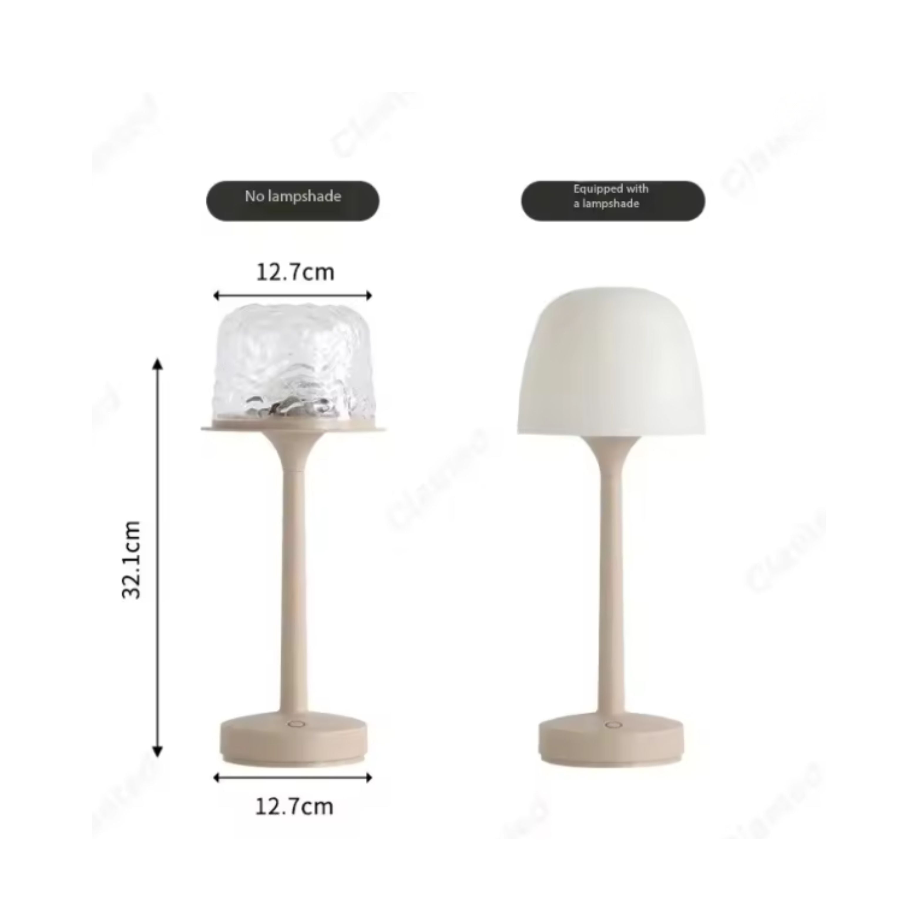LED High-Footed Water Ripple Atmosphere Desk Lamp – Romantic Couple Projection Night Light