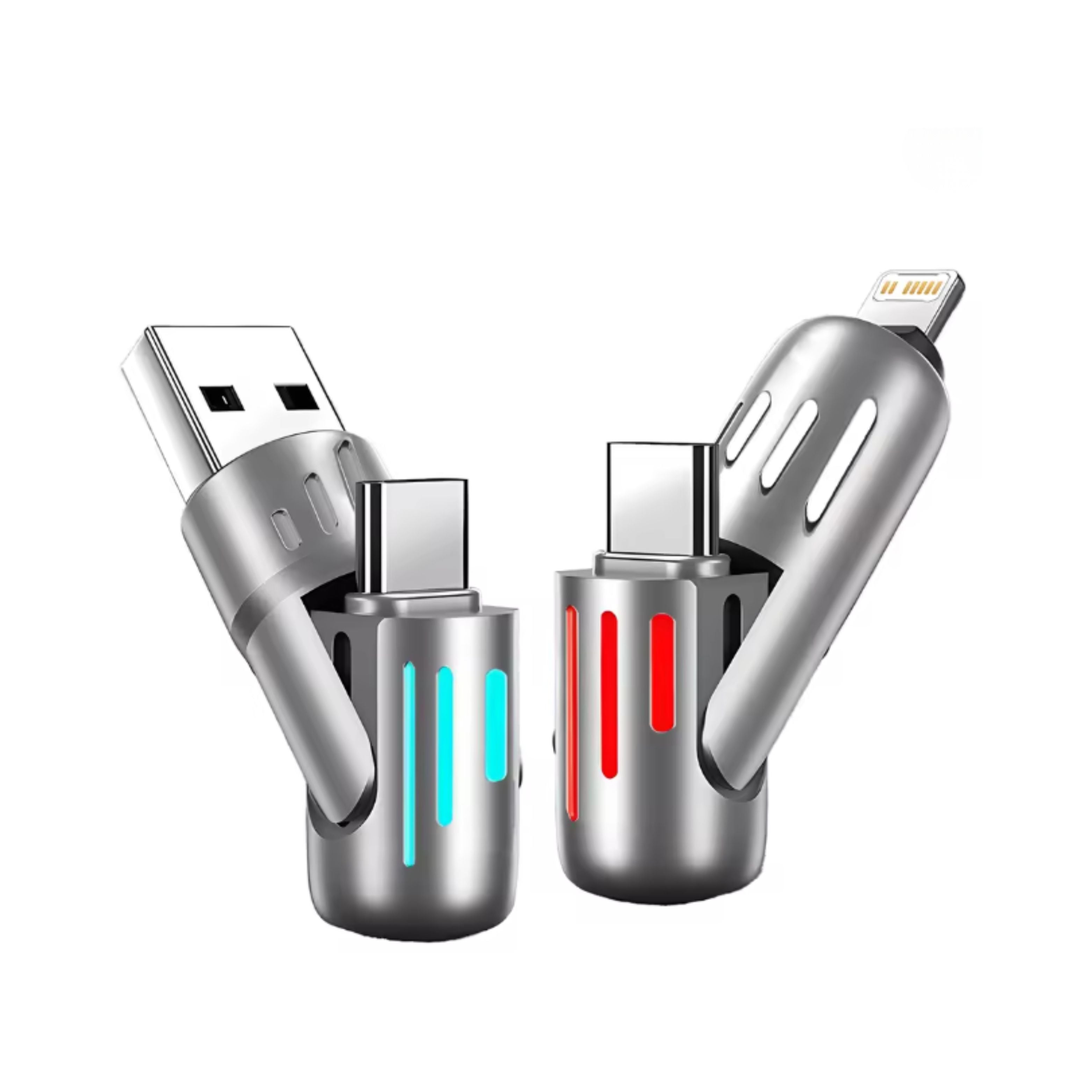 4-in-1 Fast-Charging Liquid Silicone USB-C Cable (240W, Multi-Device)