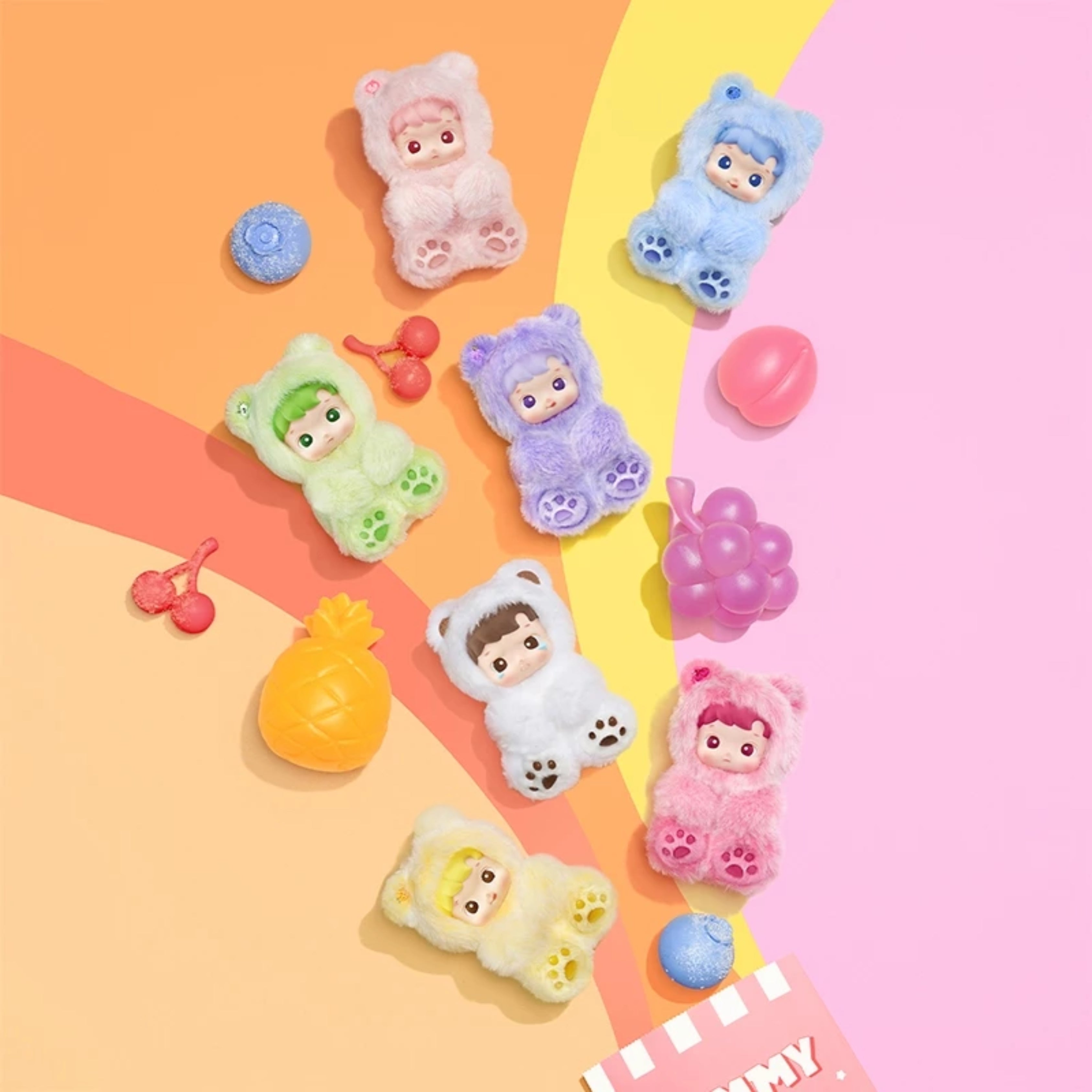 POP MART HACIPUPU “Gummy Bear” Series – Vinyl Plush Pendant Blind Box