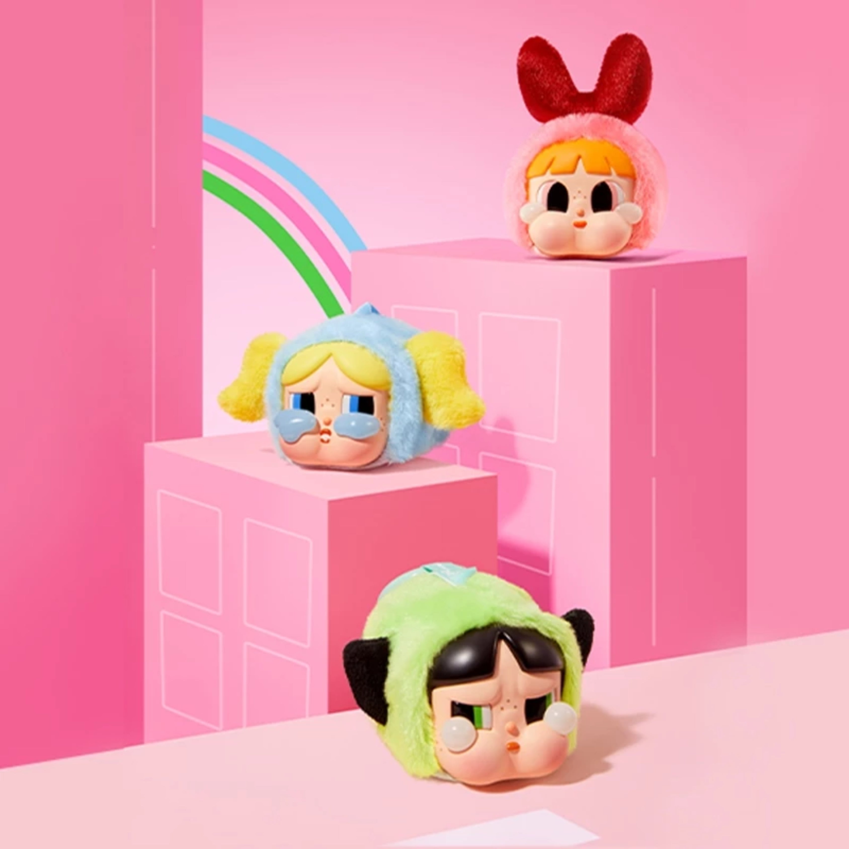 POP MART CRYBABY x Powerpuff Girls Series – Vinyl Face Plush Blind Box