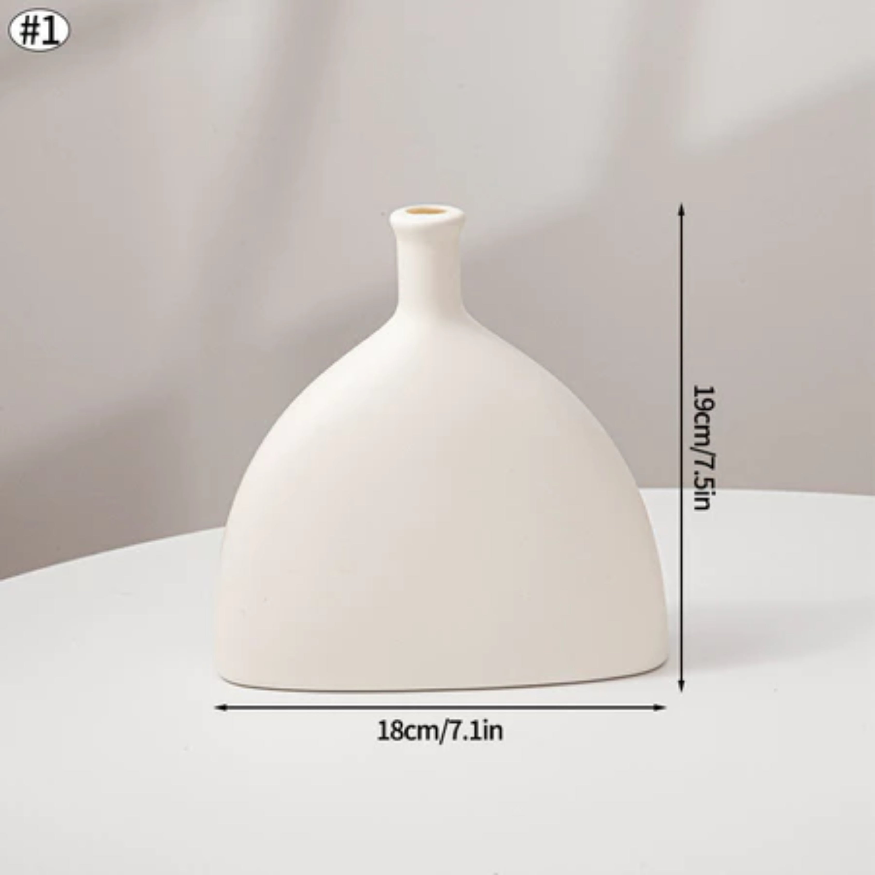 Modern Nordic Plastic Flower Vase Minimalist Home Decor for Dried Flowers