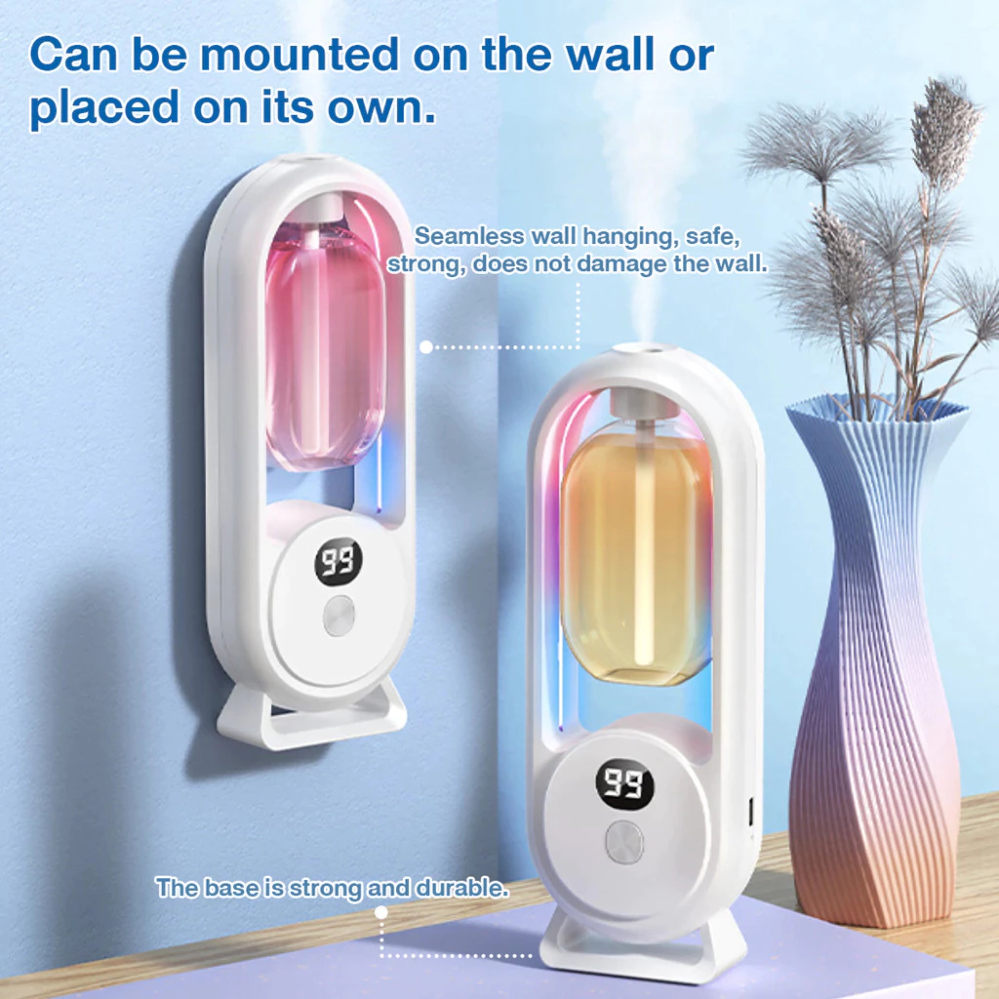 Gardenia Automatic Aromatherapy Diffuser USB Rechargeable Air Purifier & Room Freshener