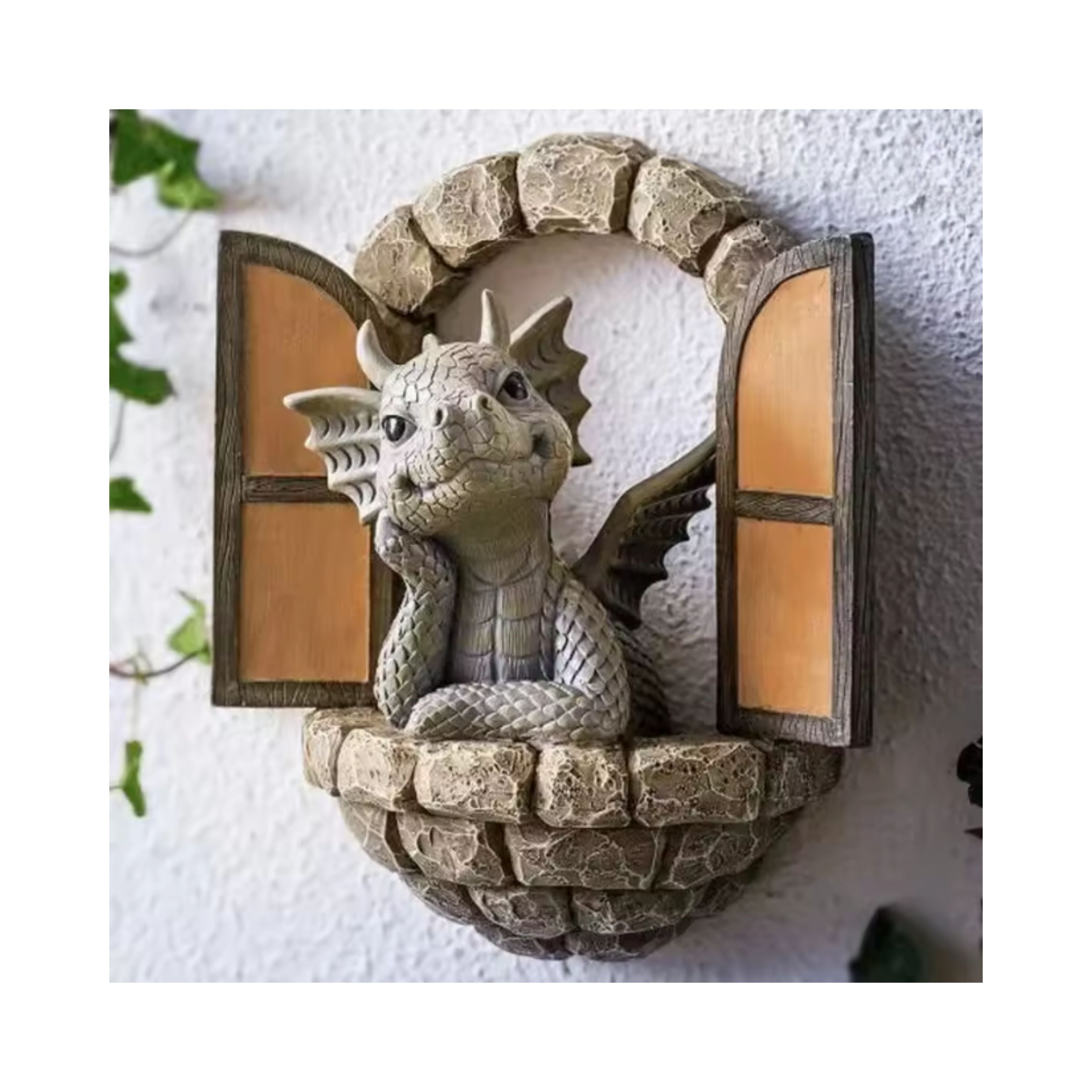 Dragonshaped Resin Giant Lawn Sculpture