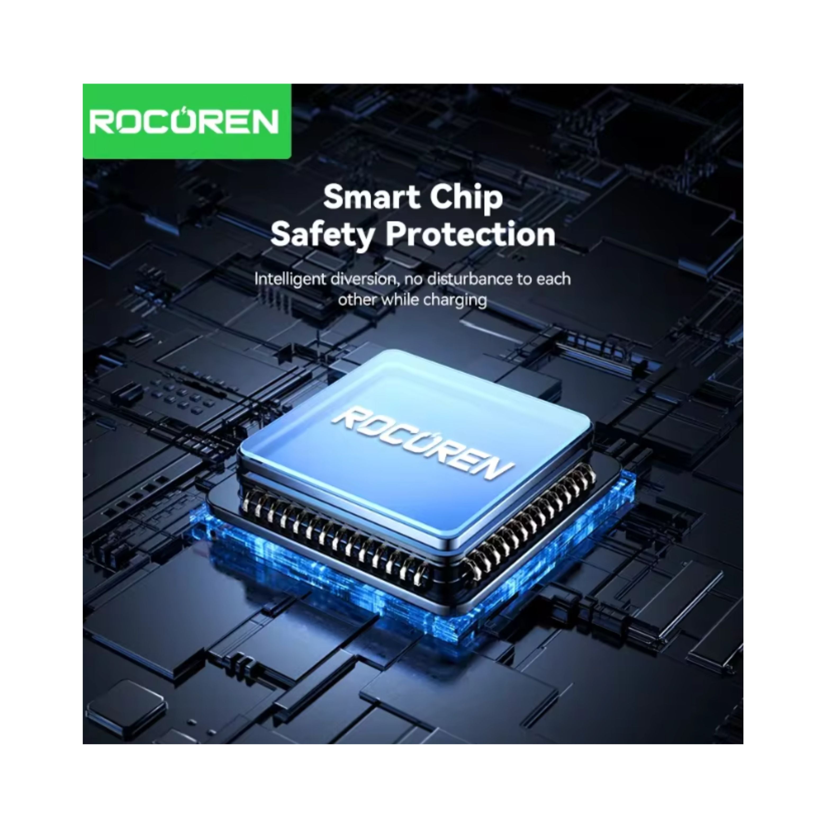 Rocoren 3‑in‑1 Wireless Charger Stand