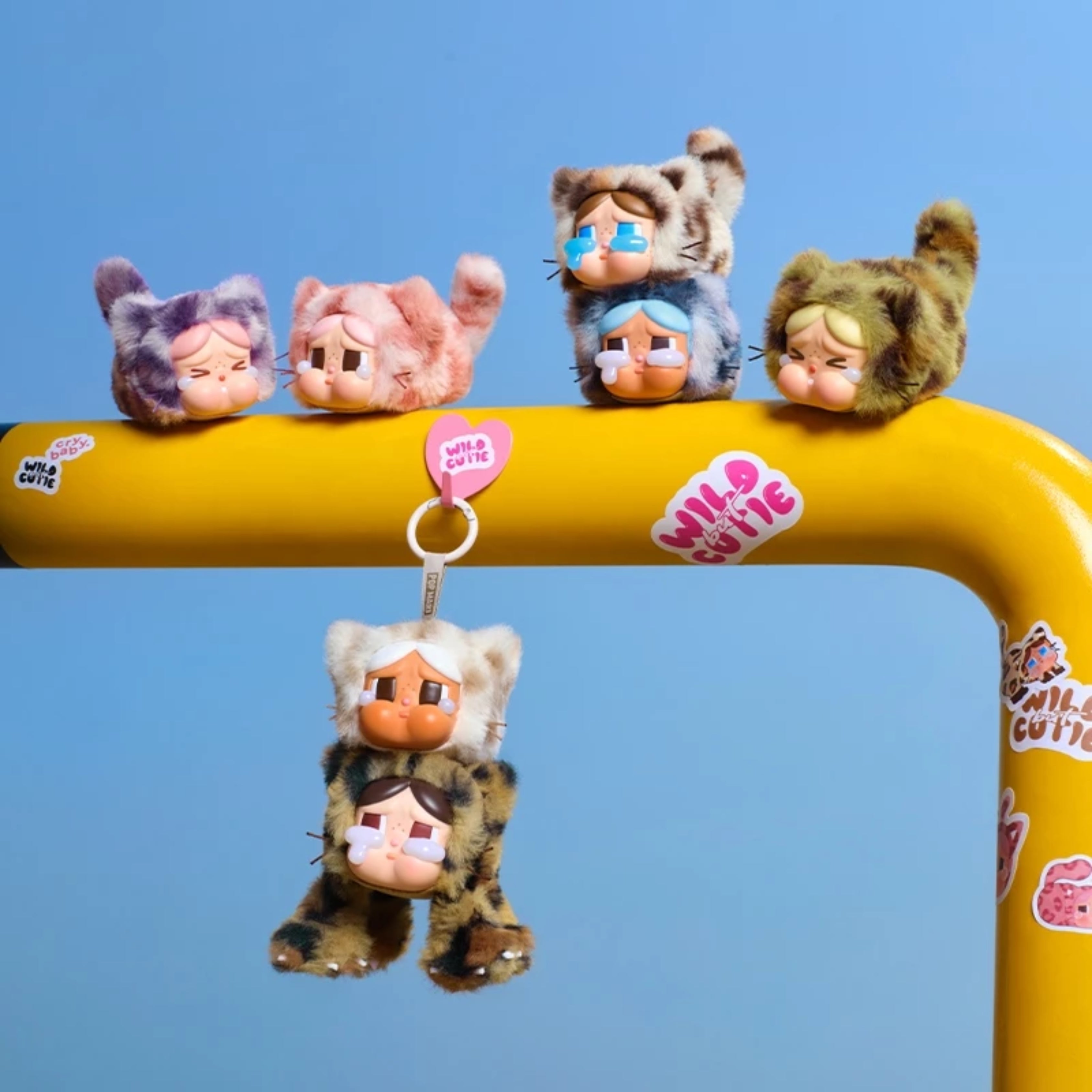 POP MART CRYBABY “Wild but Cutie” Series – Vinyl Plush Pendant Blind Box