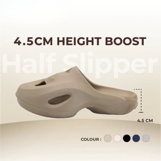 Marco Rocco Unisex Non-Slip Half Slippers – 4.5cm Thick Sole Outdoor Sandals (MR8010)