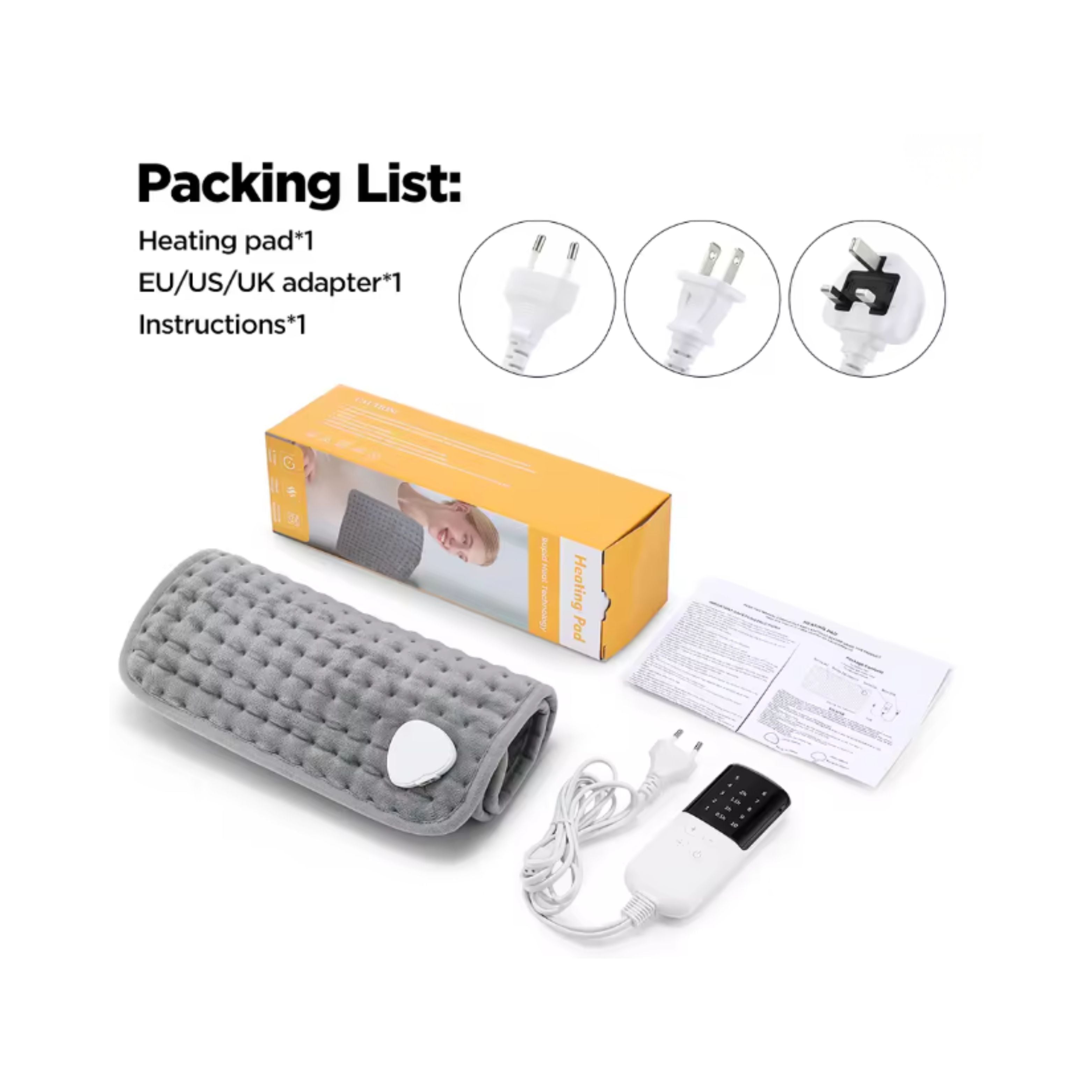 Electric Heating Pad 30×60 cm (9‑Level)