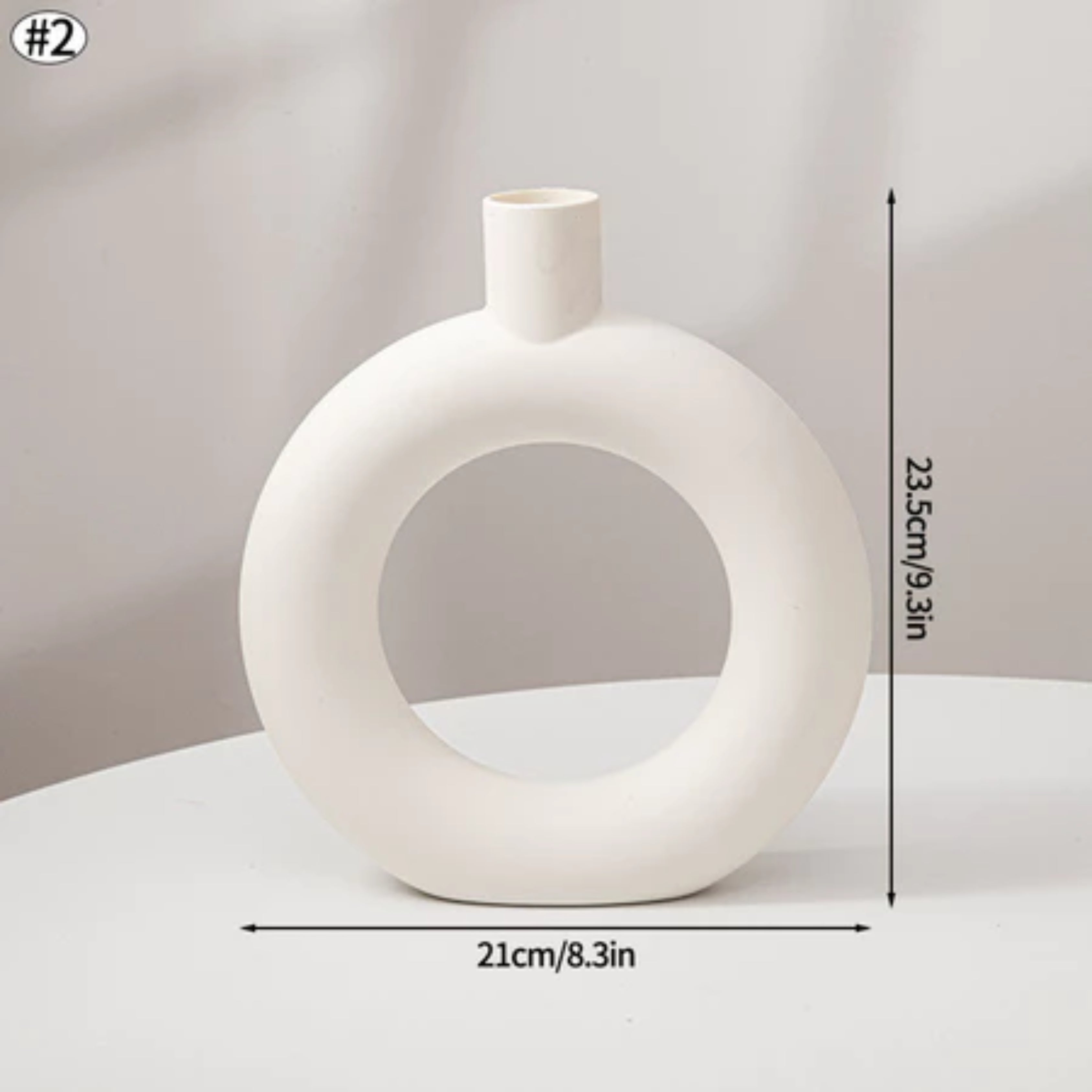 Modern Nordic Plastic Flower Vase Minimalist Home Decor for Dried Flowers