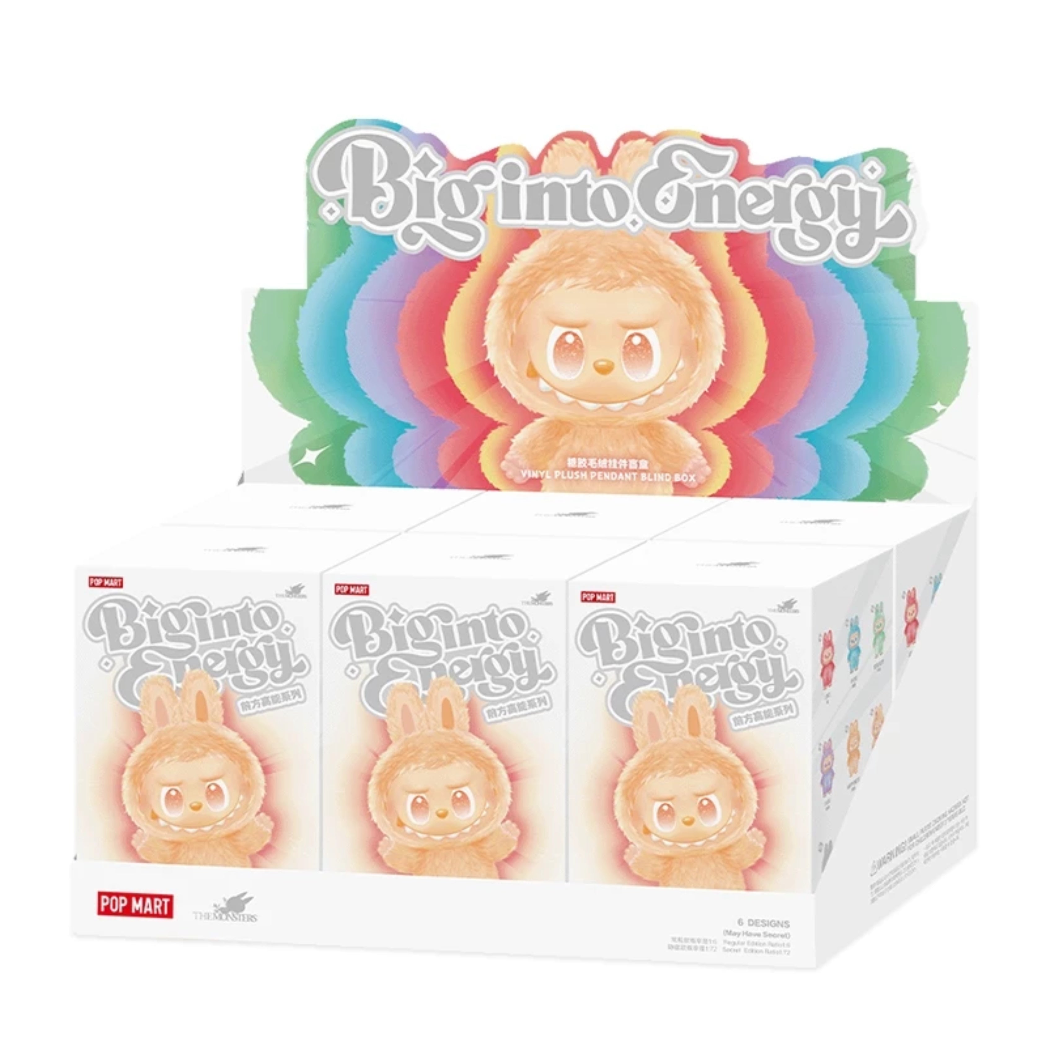 POP MART THE MONSTERS “Big into Energy” Series – Vinyl Plush Pendant Blind Box