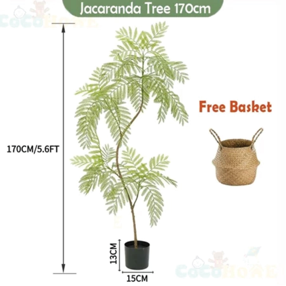 Artificial Olive Tree 4FT/5FT/6FT Tall Faux Indoor Plant with Basket – Fake Potted Olive Trees for Home & Office Decor