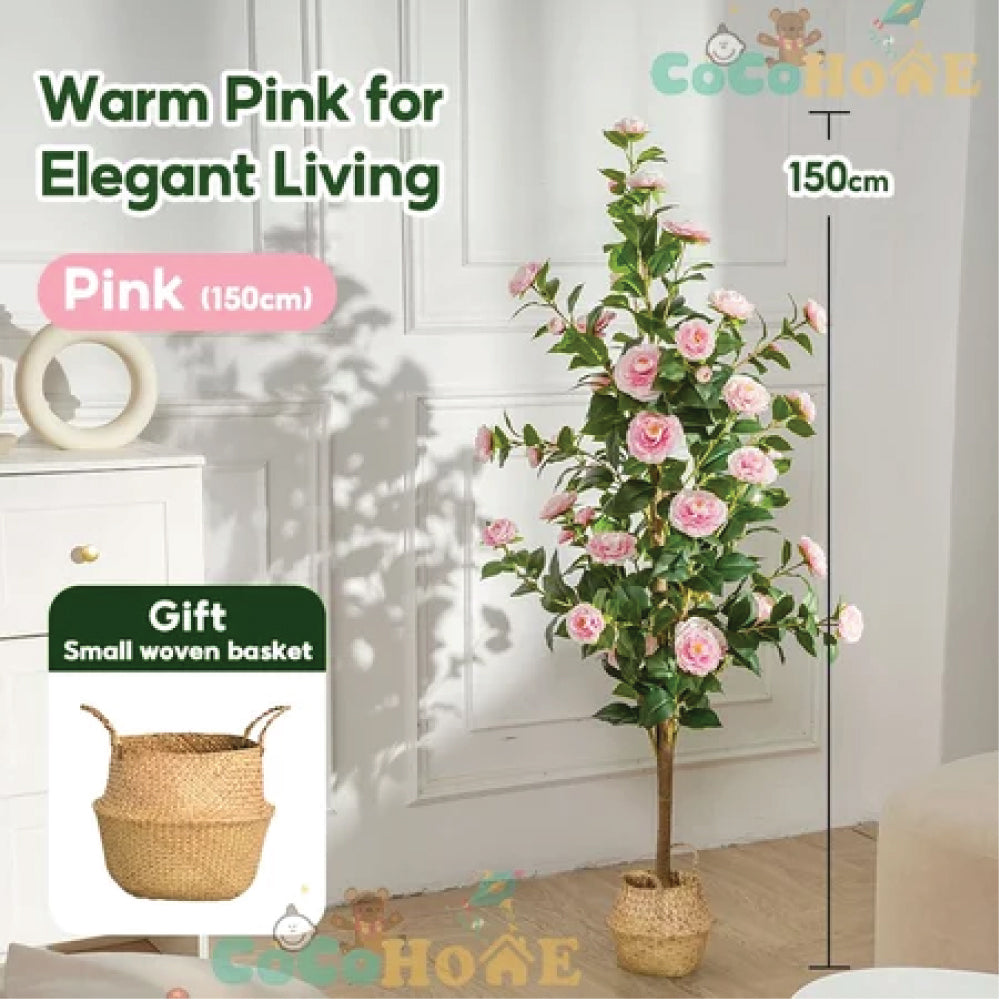Artificial Olive Tree 4FT/5FT/6FT Tall Faux Indoor Plant with Basket – Fake Potted Olive Trees for Home & Office Decor