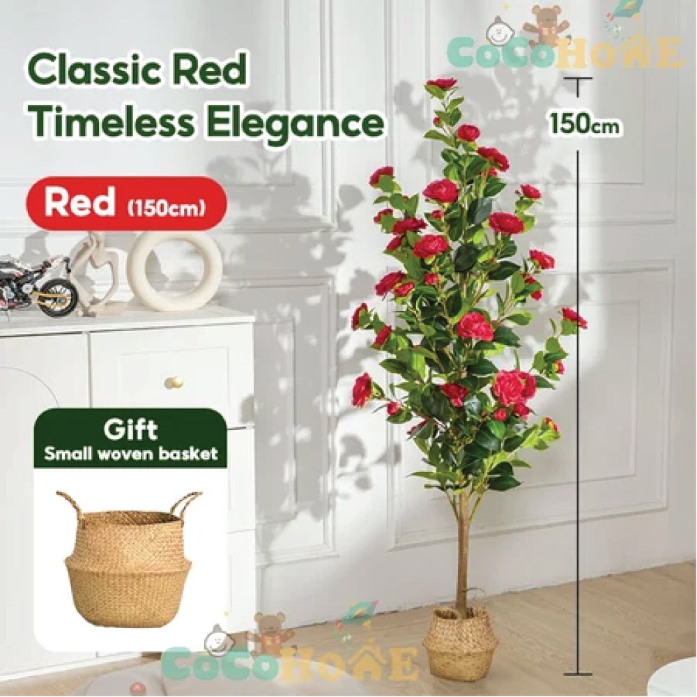 Artificial Olive Tree 4FT/5FT/6FT Tall Faux Indoor Plant with Basket – Fake Potted Olive Trees for Home & Office Decor