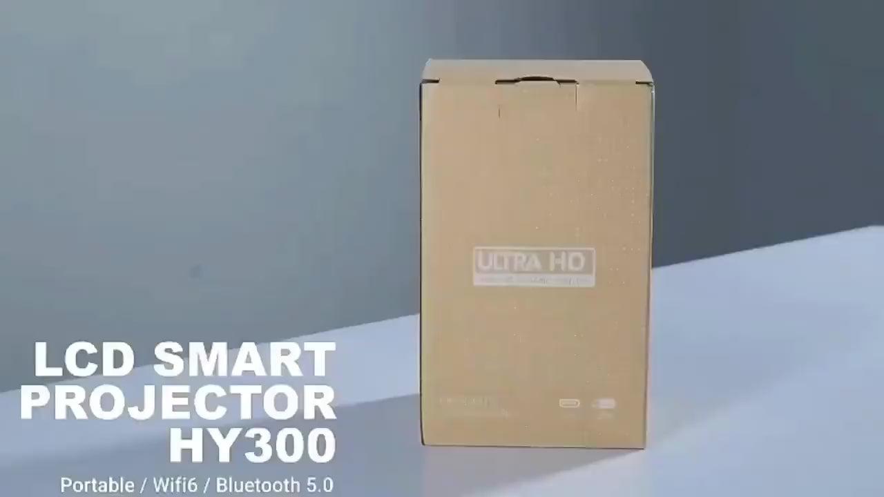 Magcubic HY300 Portable Projector 4K Home Cinema Android 13 Projector Portable 1080P Dual WiFi Bluetooth Large Screen Display