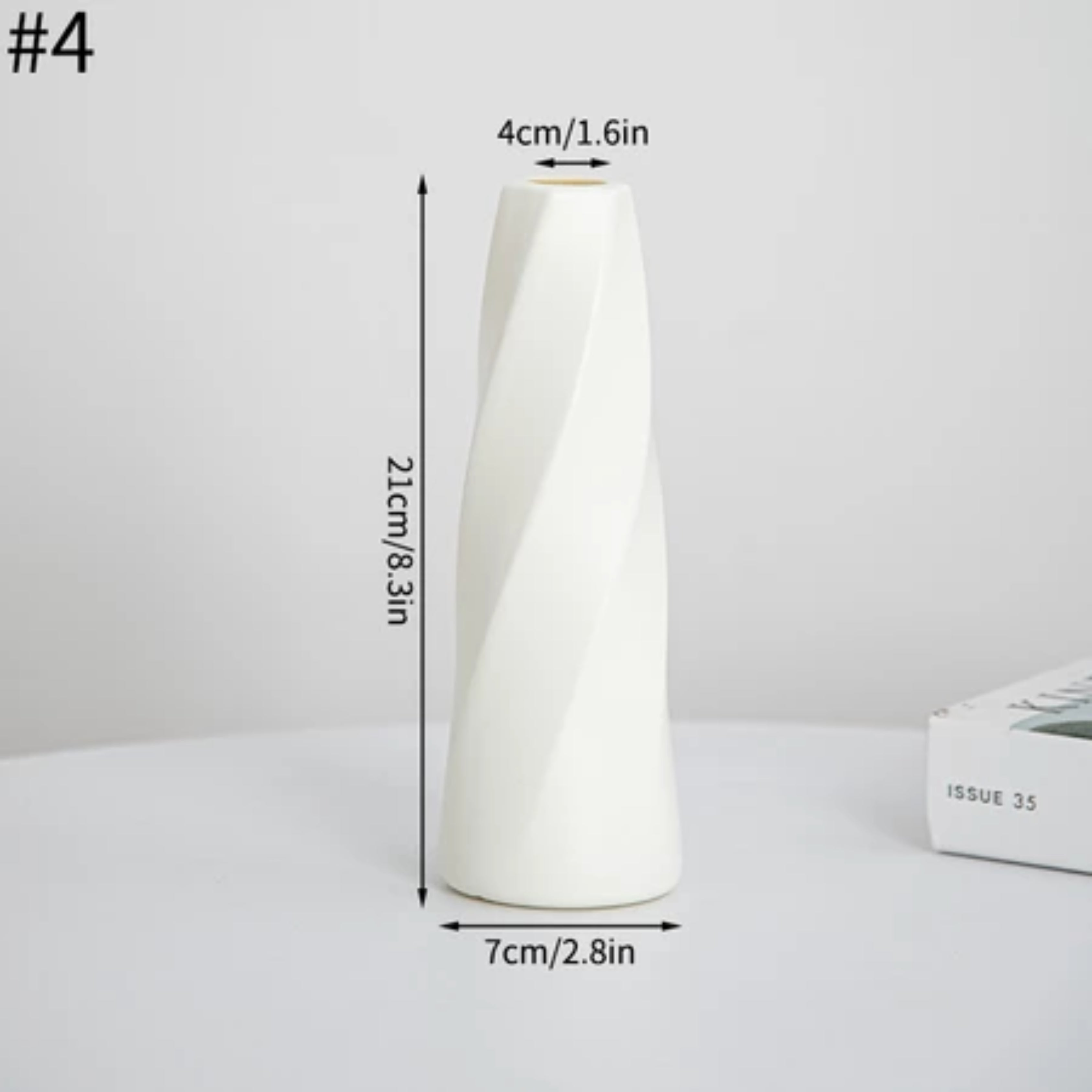 Modern Nordic Plastic Flower Vase Minimalist Home Decor for Dried Flowers