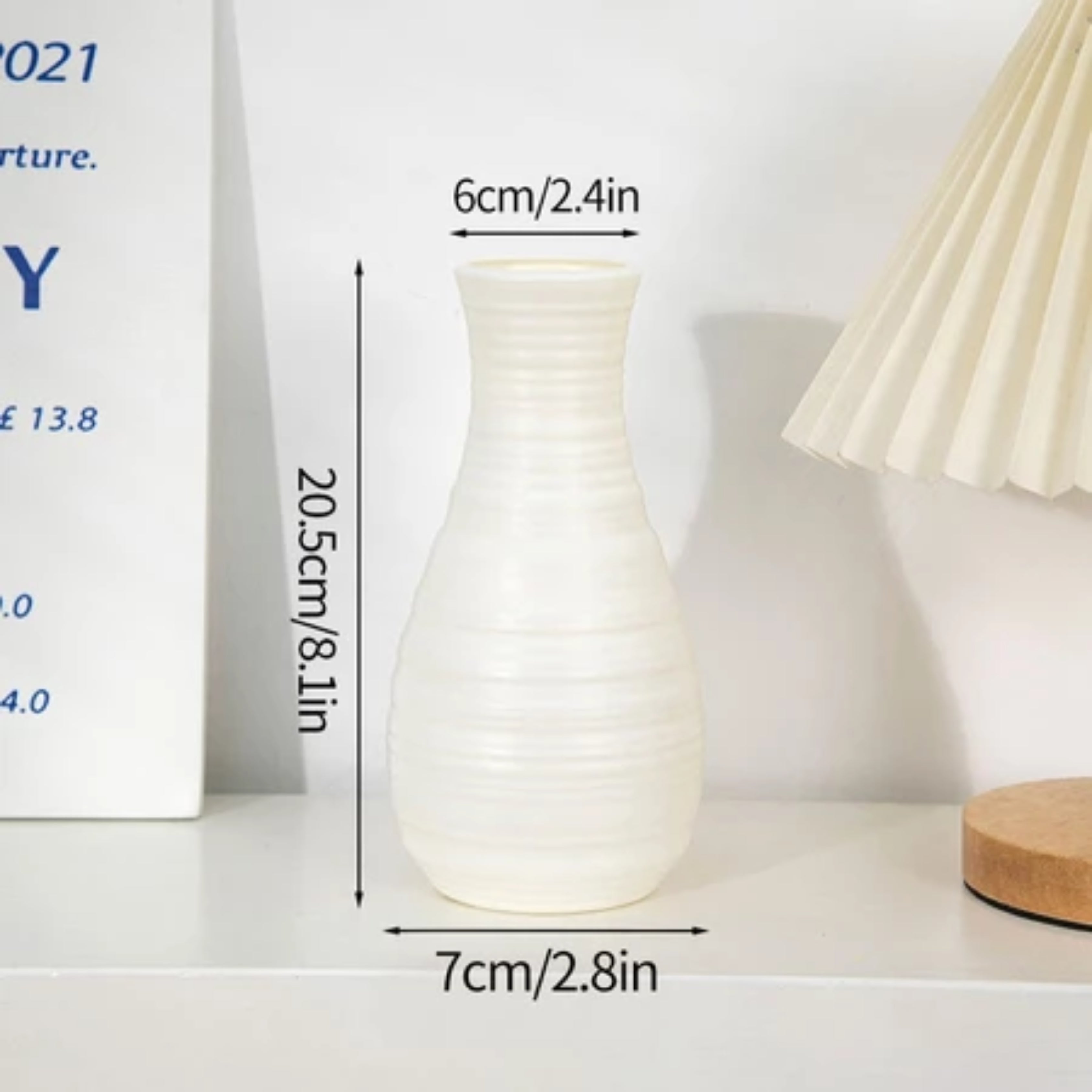 Modern Nordic Plastic Flower Vase Minimalist Home Decor for Dried Flowers