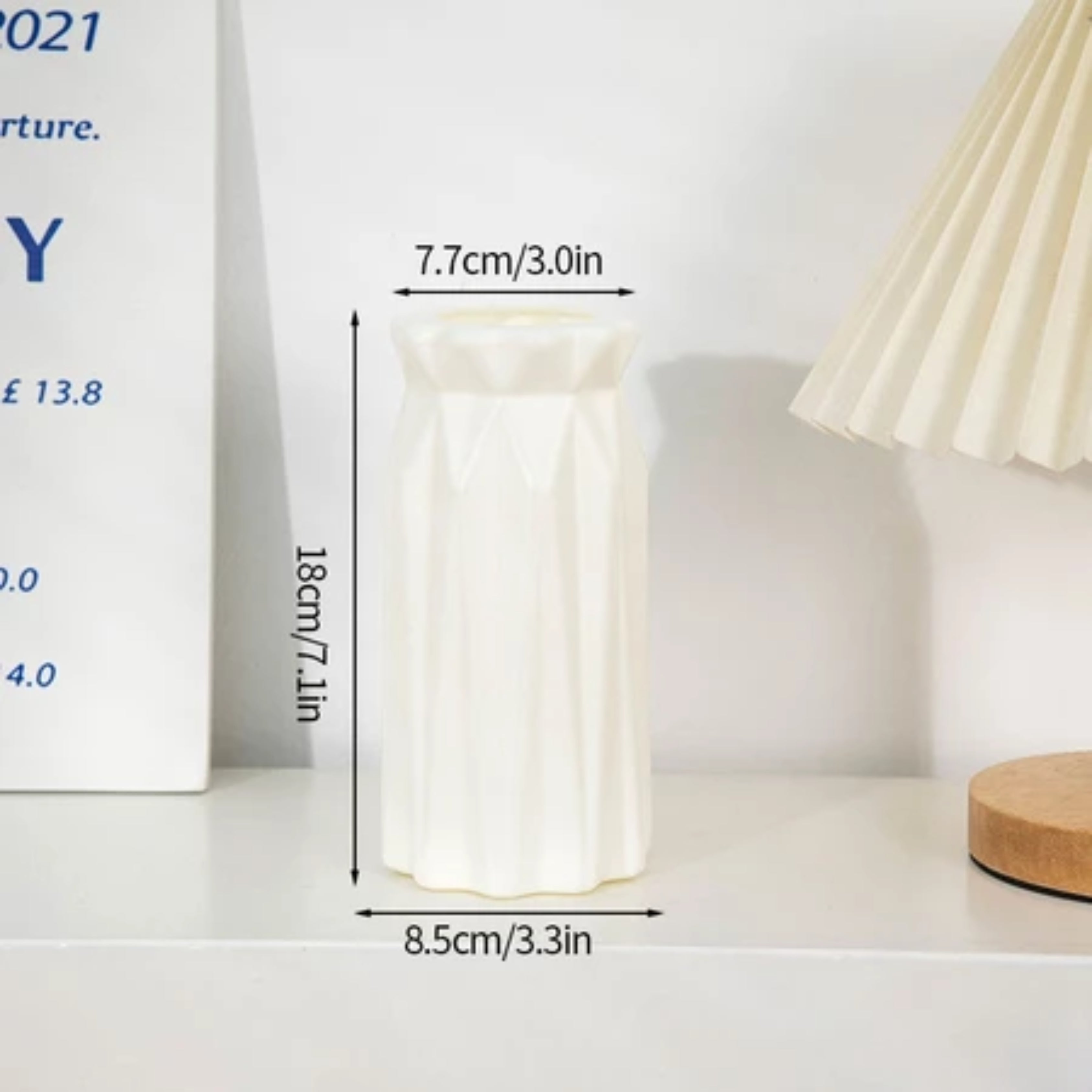 Modern Nordic Plastic Flower Vase Minimalist Home Decor for Dried Flowers