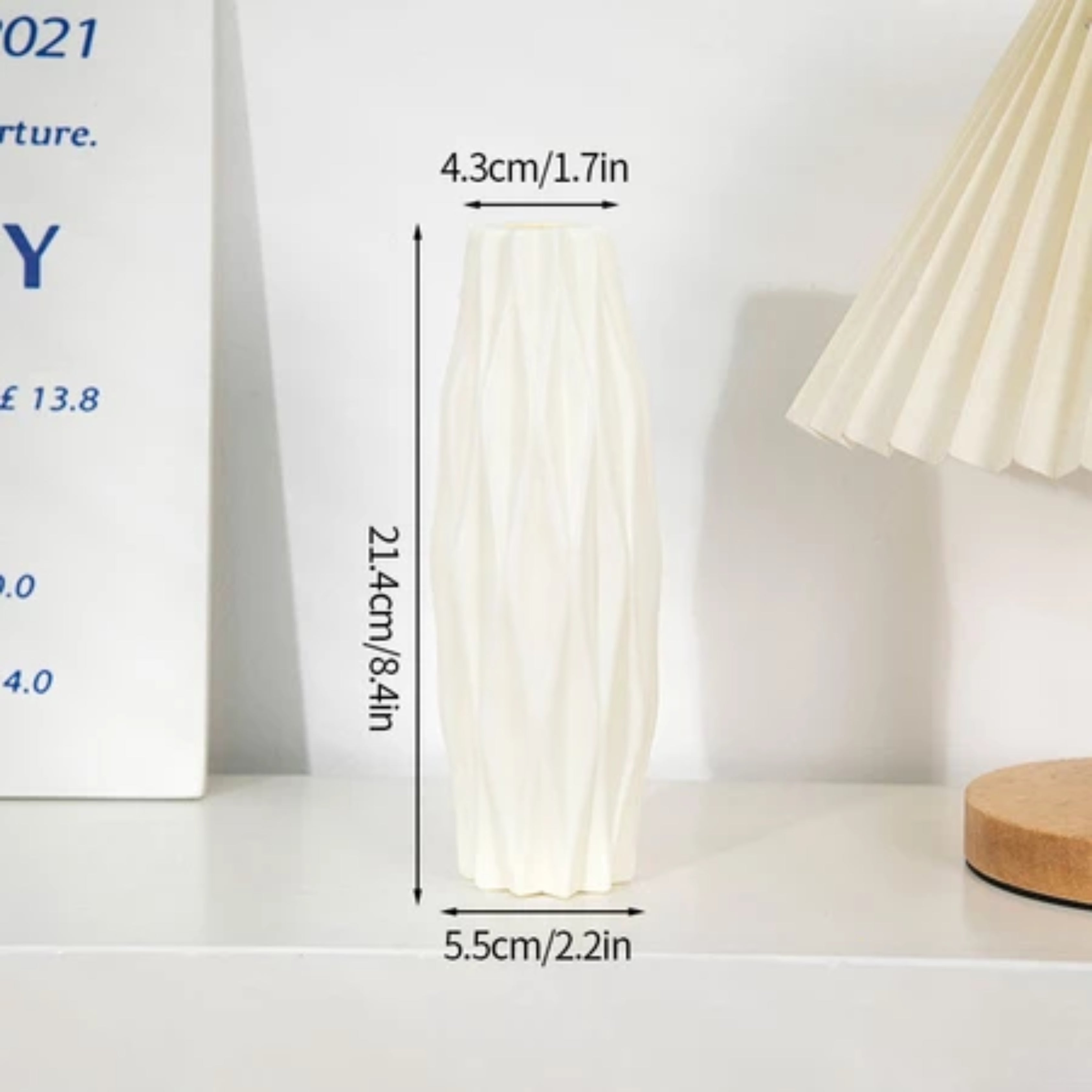 Modern Nordic Plastic Flower Vase Minimalist Home Decor for Dried Flowers